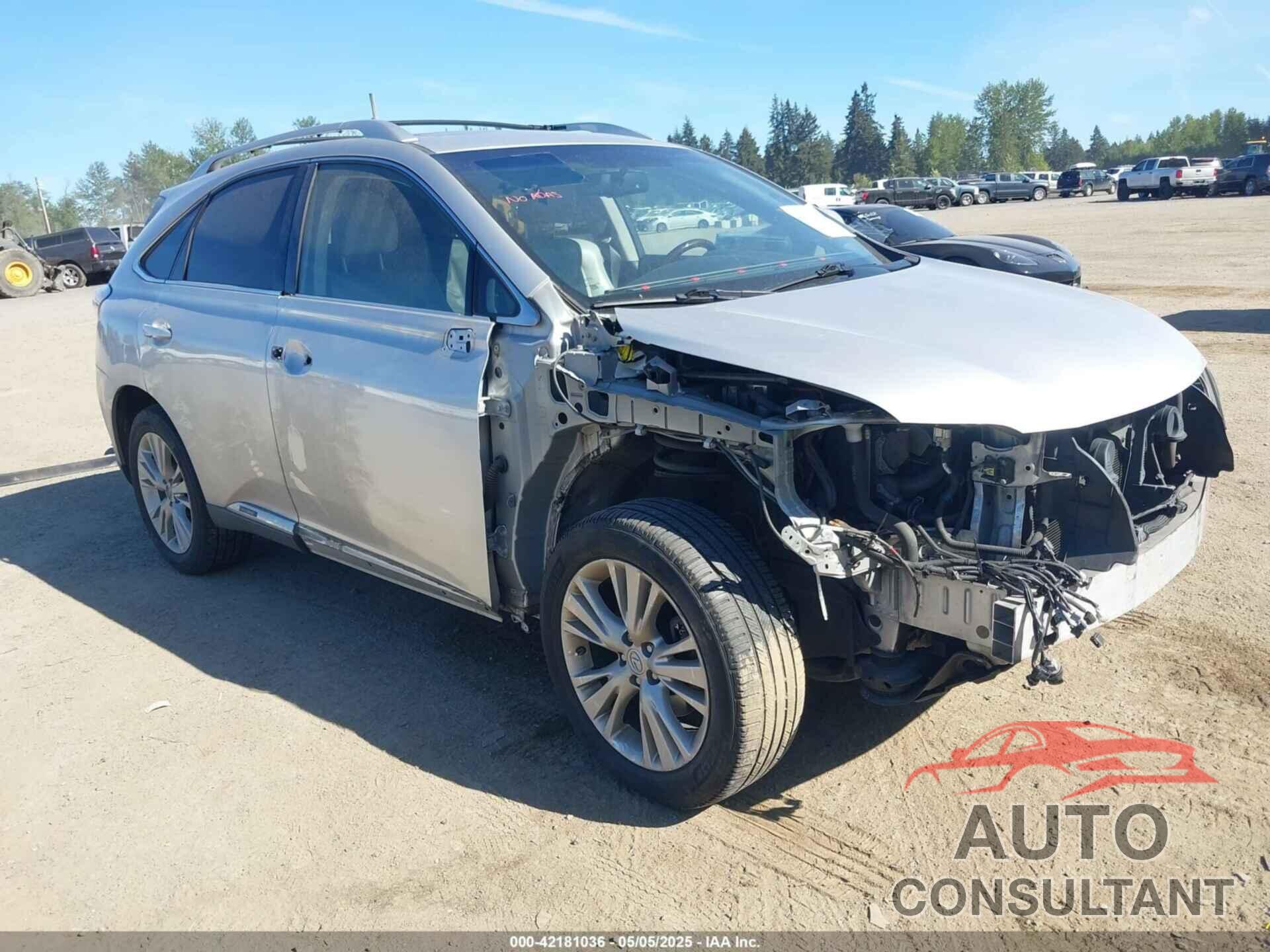 LEXUS RX 450H 2012 - JTJBC1BA6C2435929
