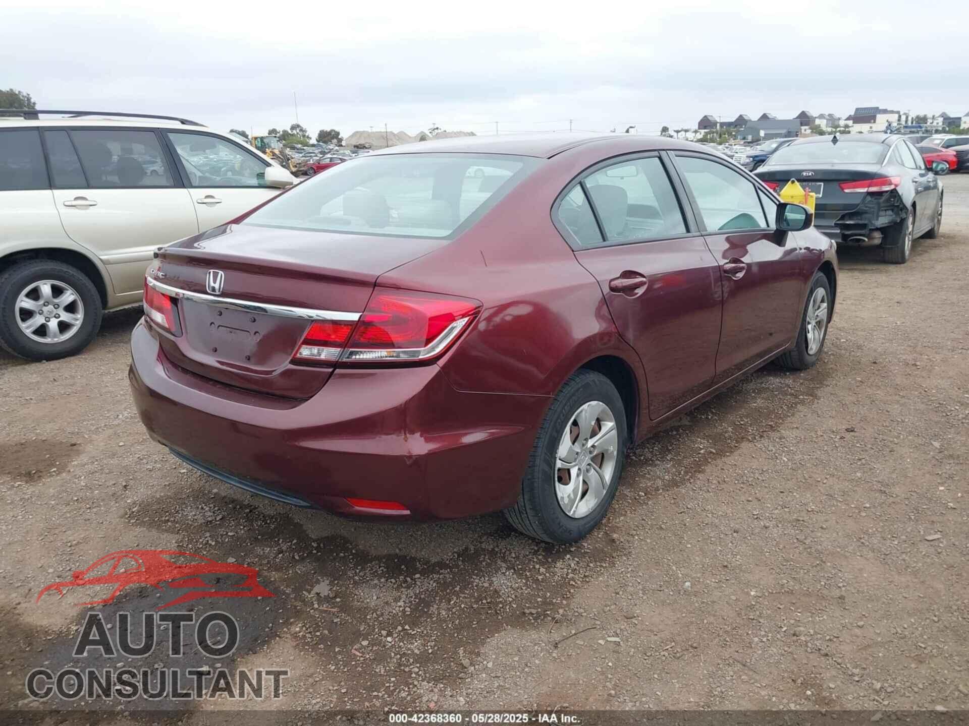 HONDA CIVIC 2014 - 19XFB2F54EE262041