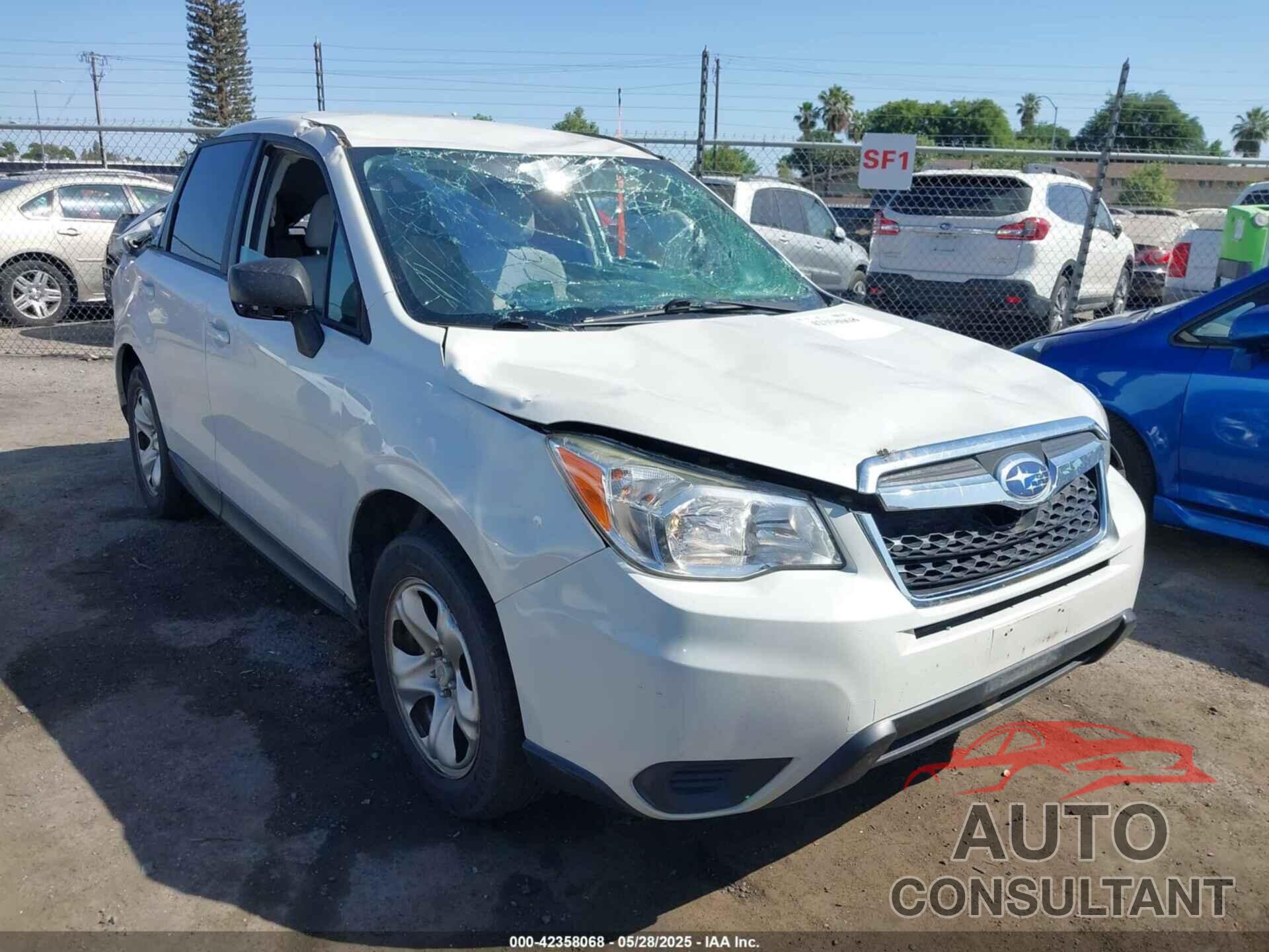SUBARU FORESTER 2016 - JF2SJAACXGG491510