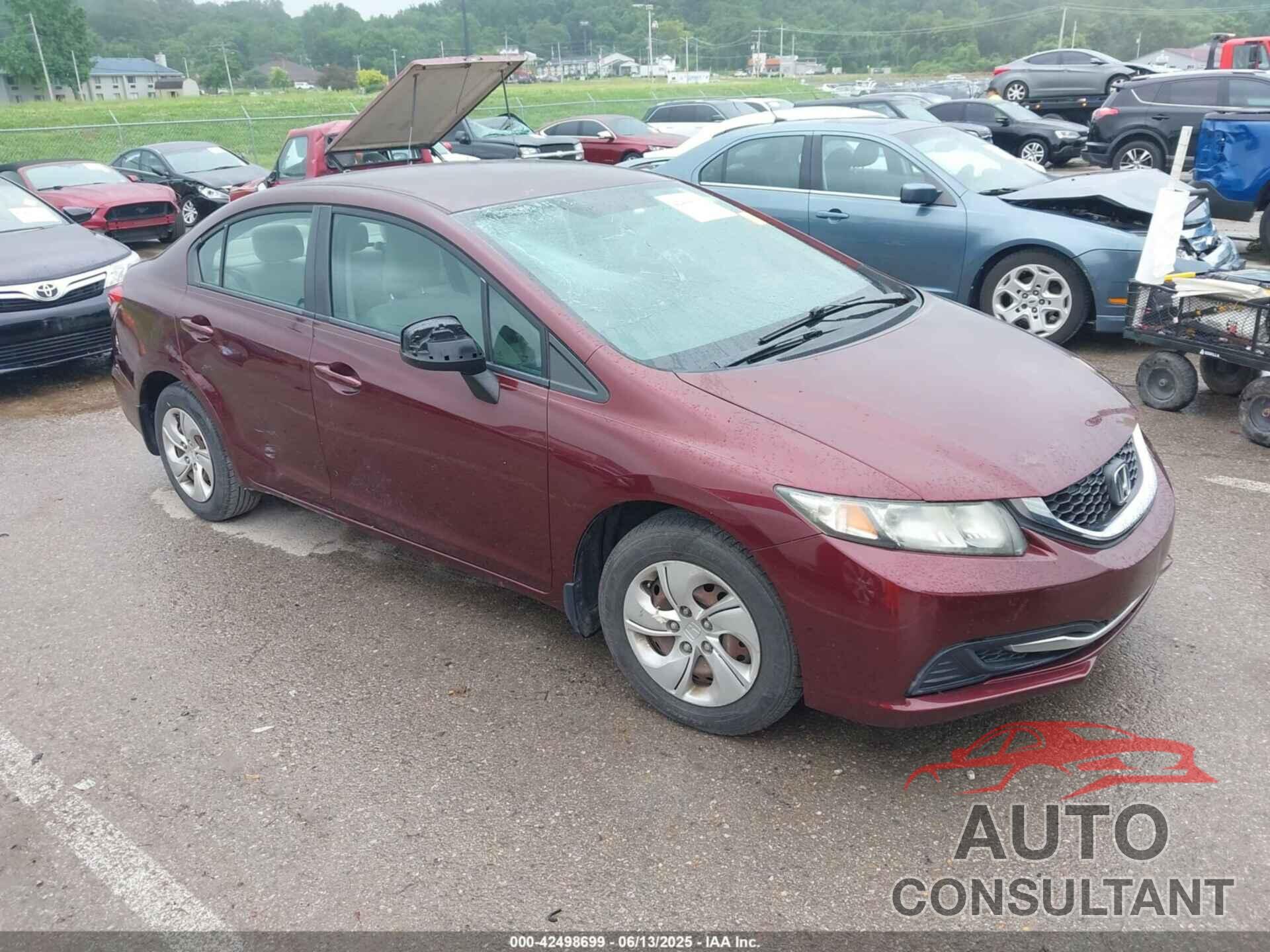 HONDA CIVIC 2013 - 19XFB2F58DE068448