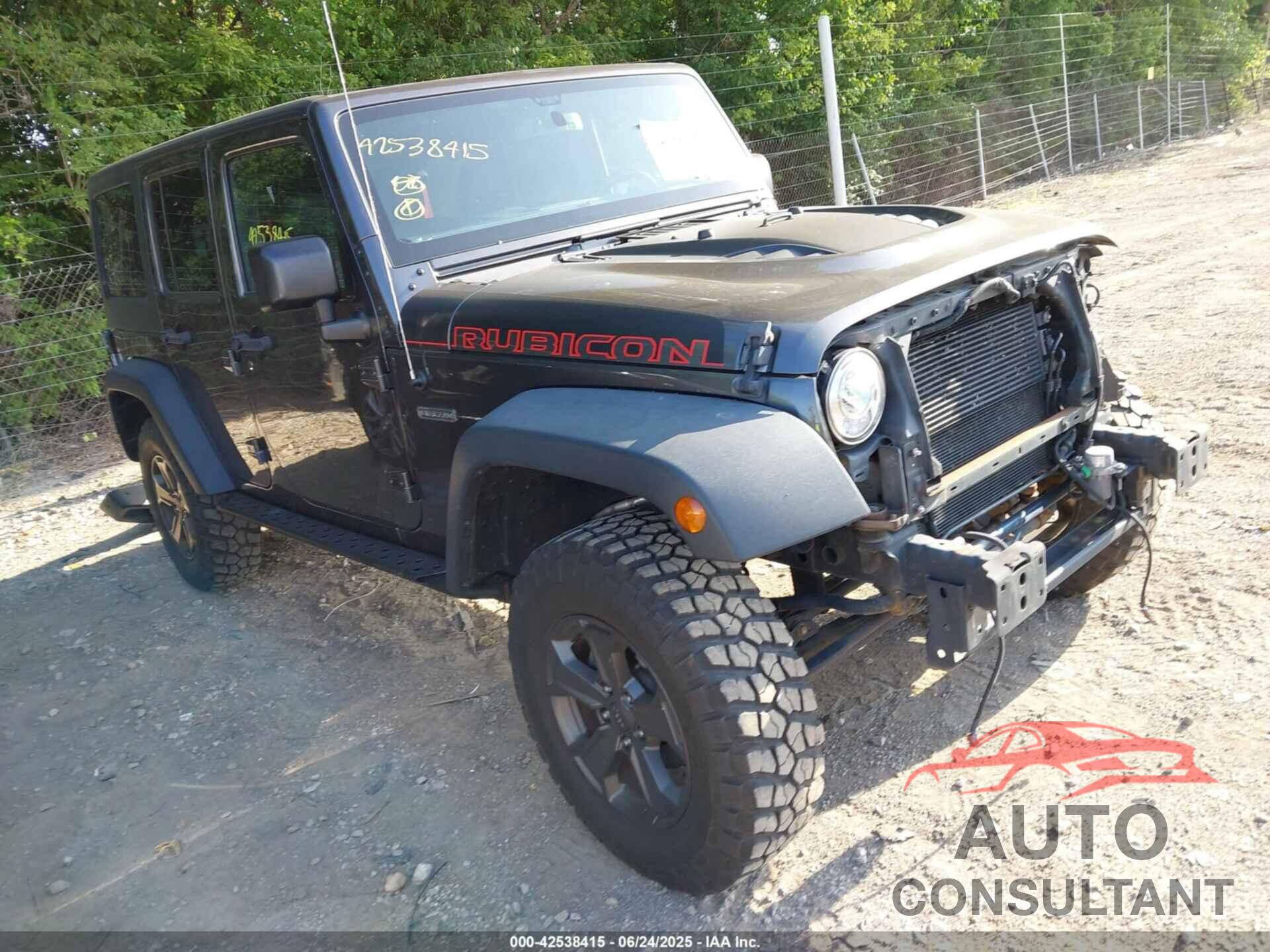 JEEP WRANGLER UNLIMITED 2017 - 1C4BJWFG6HL619788