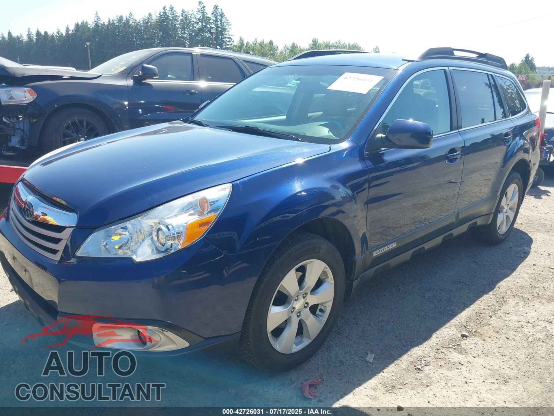SUBARU OUTBACK 2011 - 4S4BRBCC2B3343146