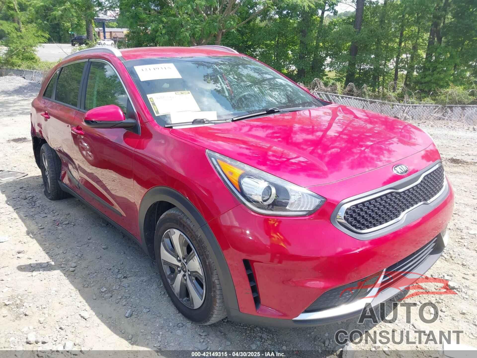 KIA NIRO 2018 - KNDCB3LCXJ5190196
