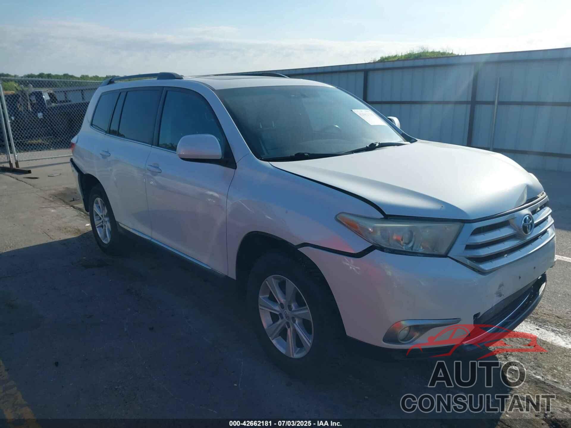 TOYOTA HIGHLANDER 2011 - 5TDBK3EH0BS042414