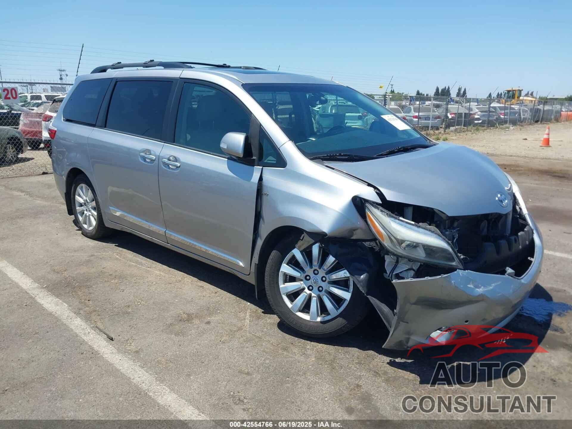 TOYOTA SIENNA 2017 - 5TDDZ3DC6HS188030