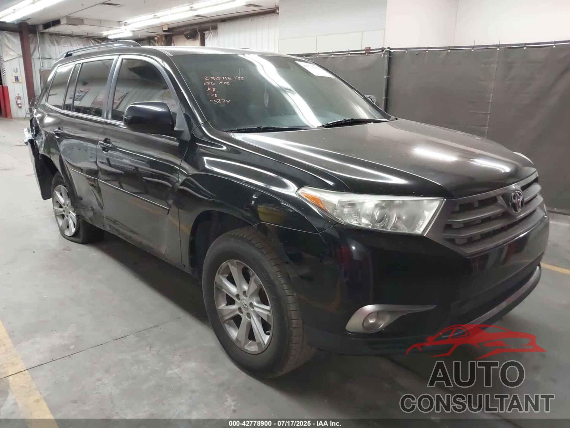 TOYOTA HIGHLANDER 2013 - 5TDBK3EH1DS203274