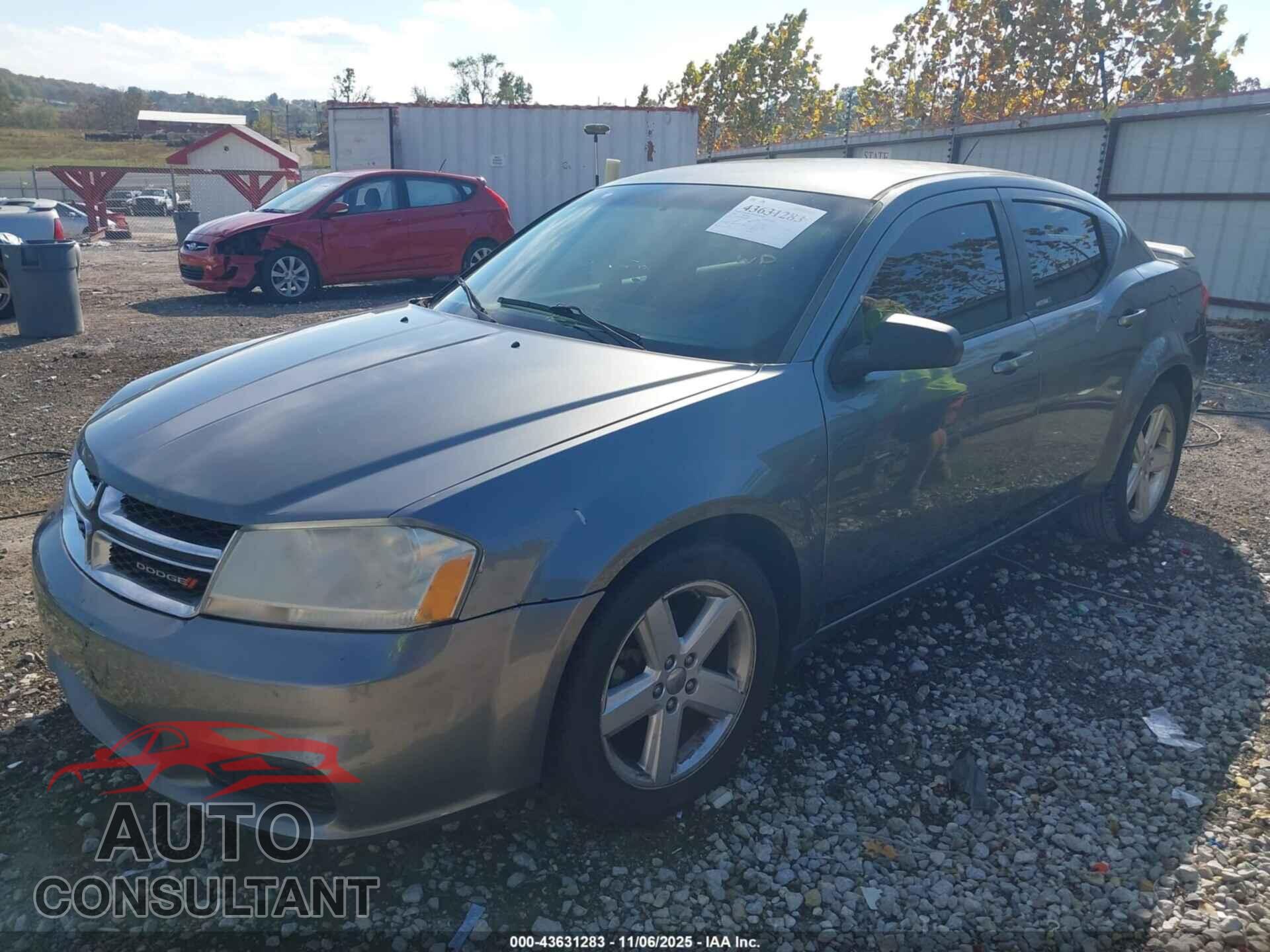 DODGE AVENGER 2013 - 1C3CDZAB8DN537377