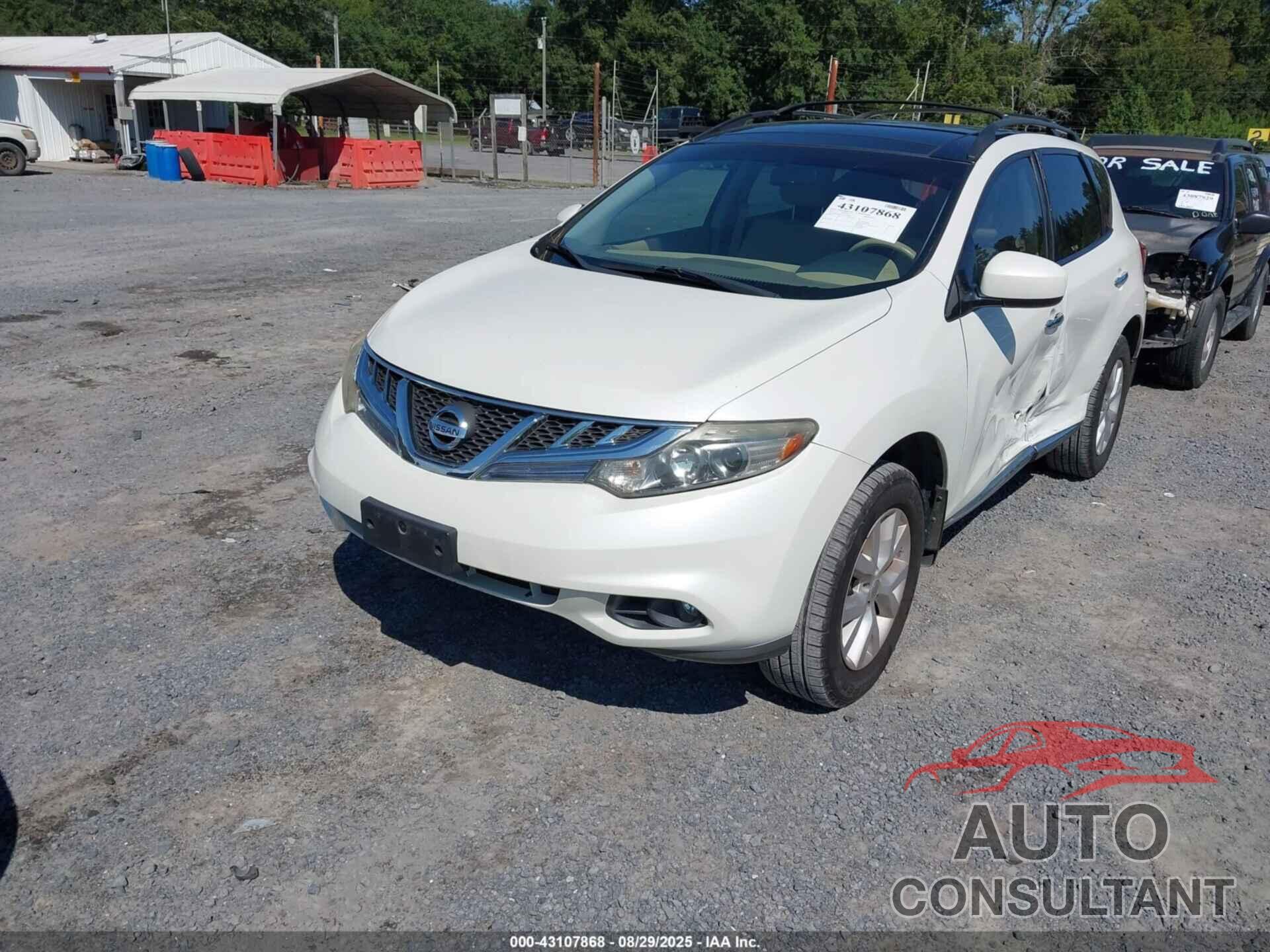 NISSAN MURANO 2012 - JN8AZ1MW3CW227493