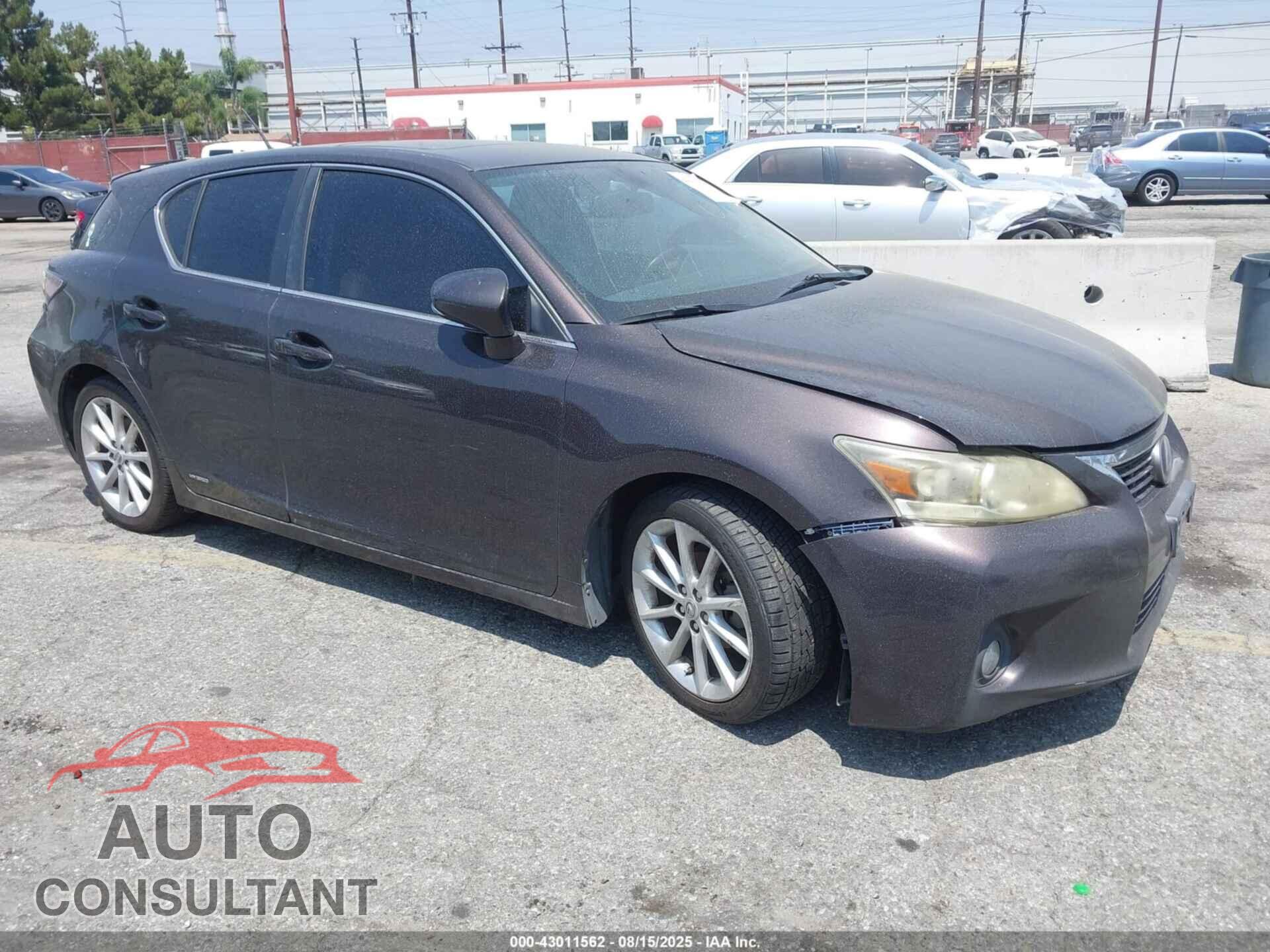 LEXUS CT 200H 2011 - JTHKD5BH9B2017592