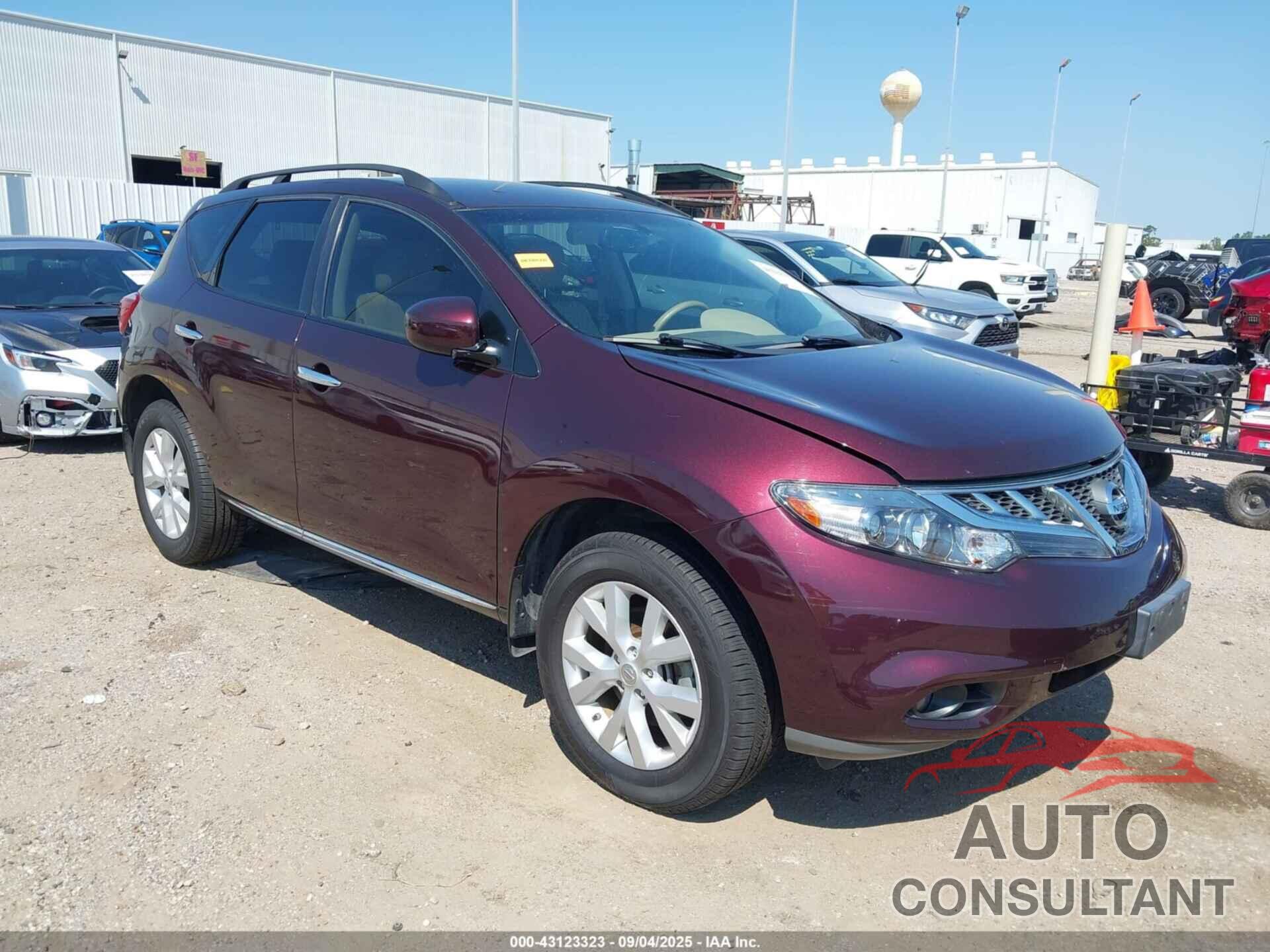 NISSAN MURANO 2013 - JN8AZ1MU5DW202885