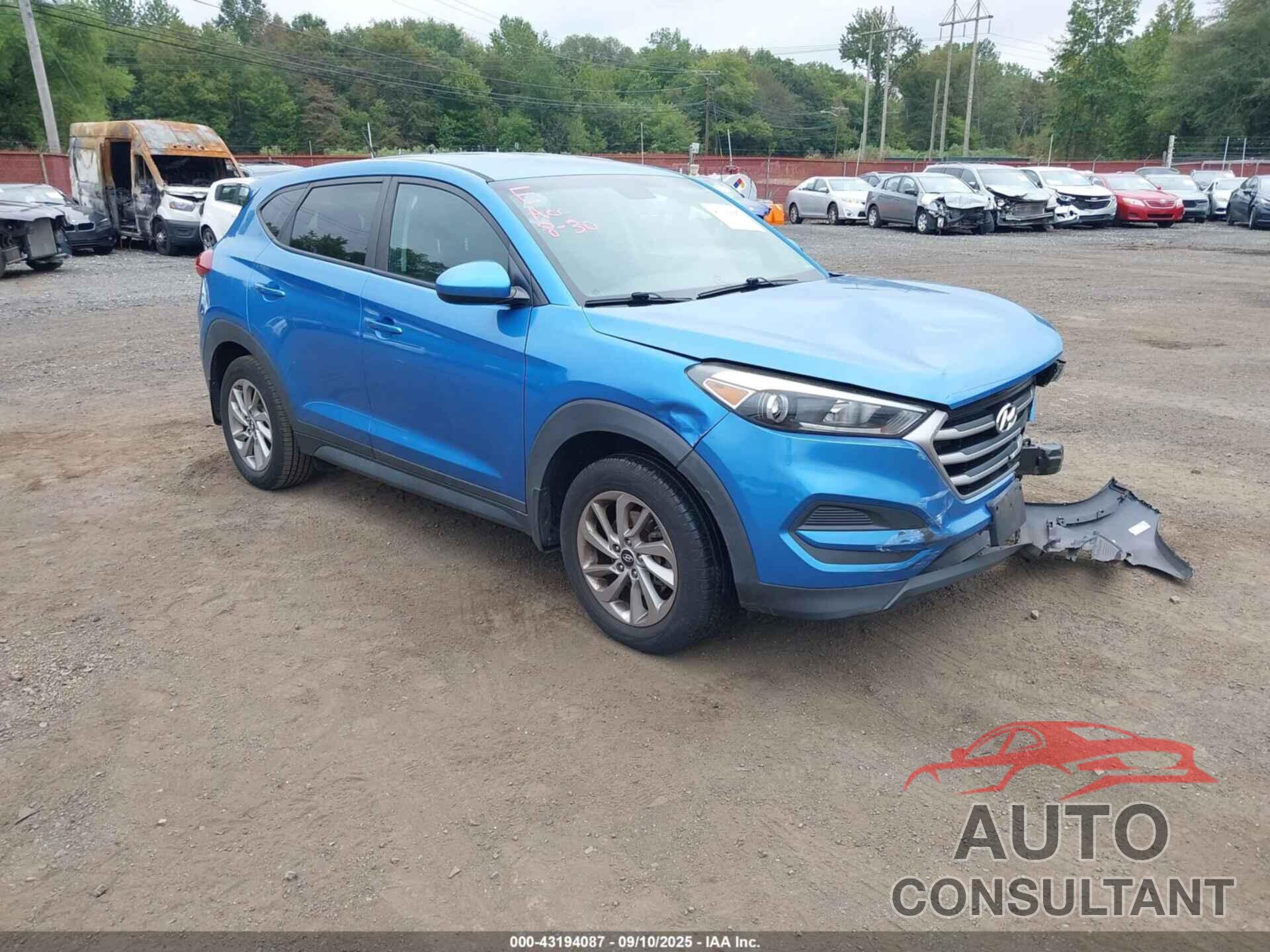 HYUNDAI TUCSON 2018 - KM8J2CA42JU652027