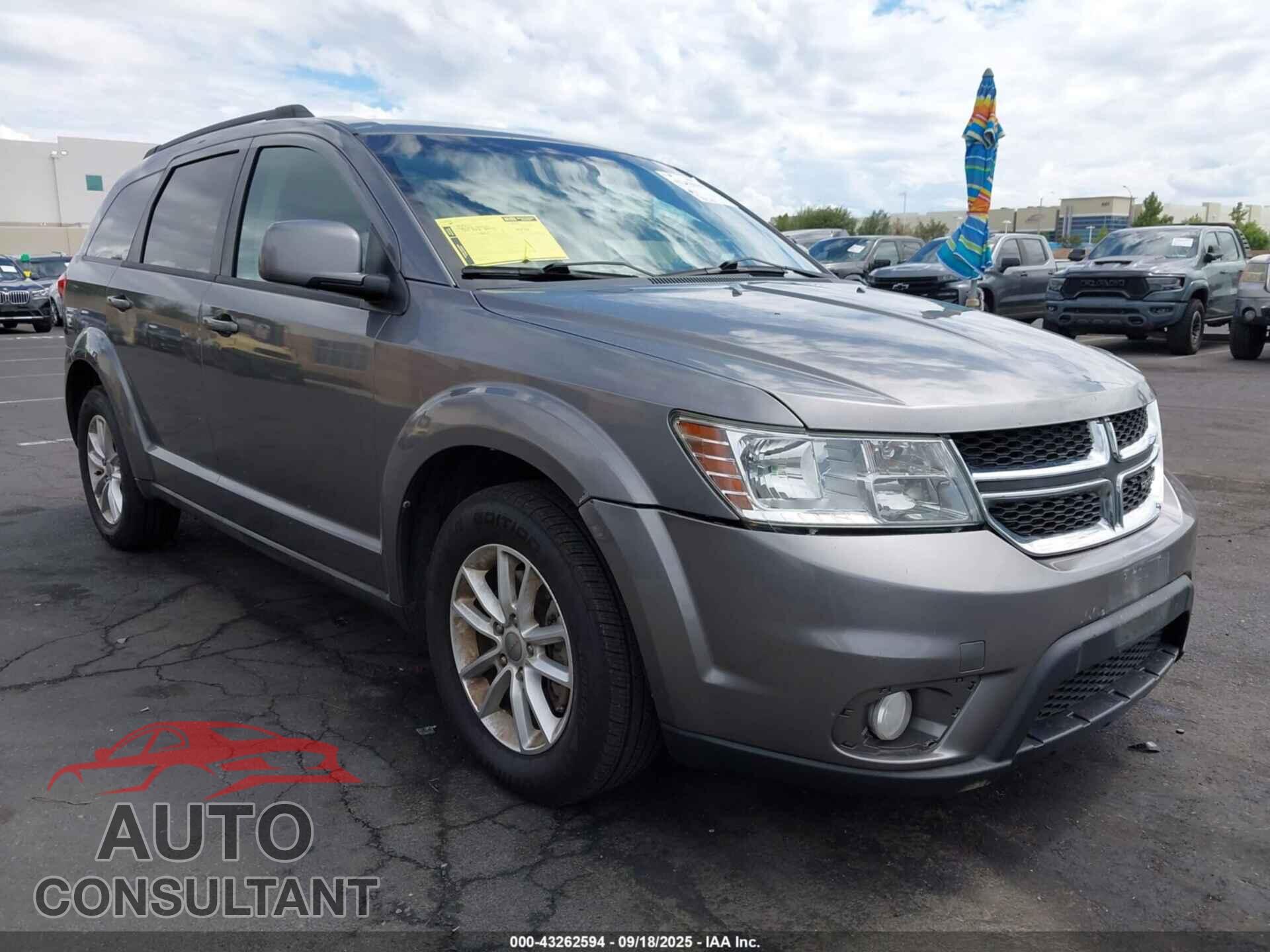 DODGE JOURNEY 2013 - 3C4PDCBG2DT500491