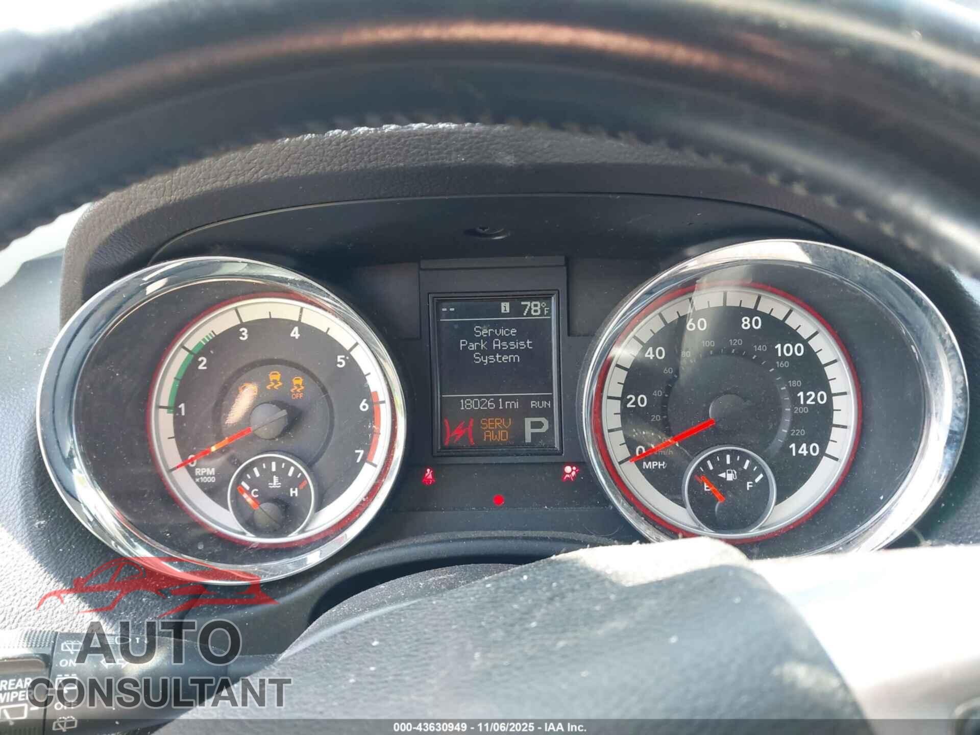 DODGE DURANGO 2011 - 1D4SE4GT9BC664593