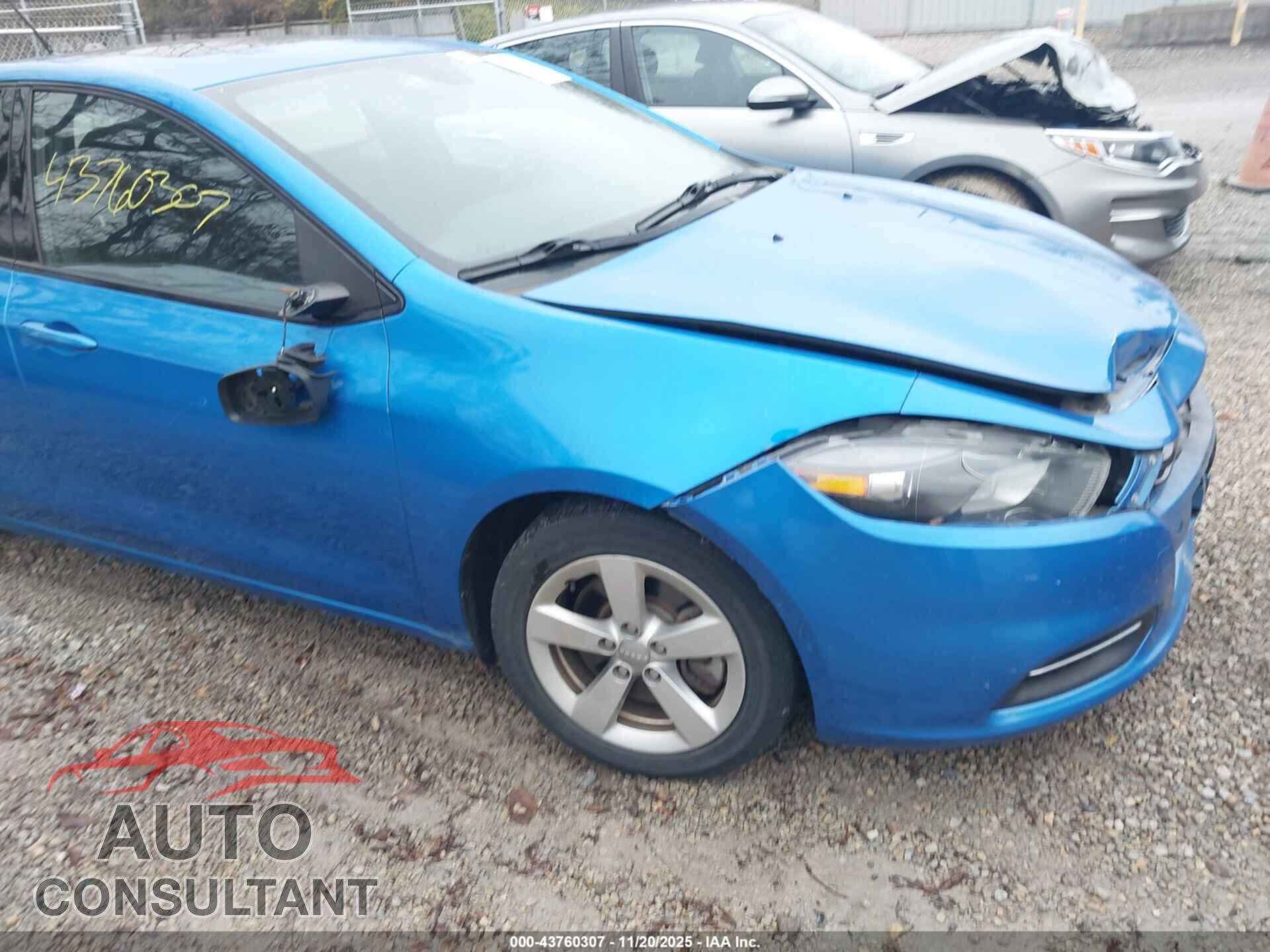 DODGE DART 2015 - 1C3CDFBB9FD193774