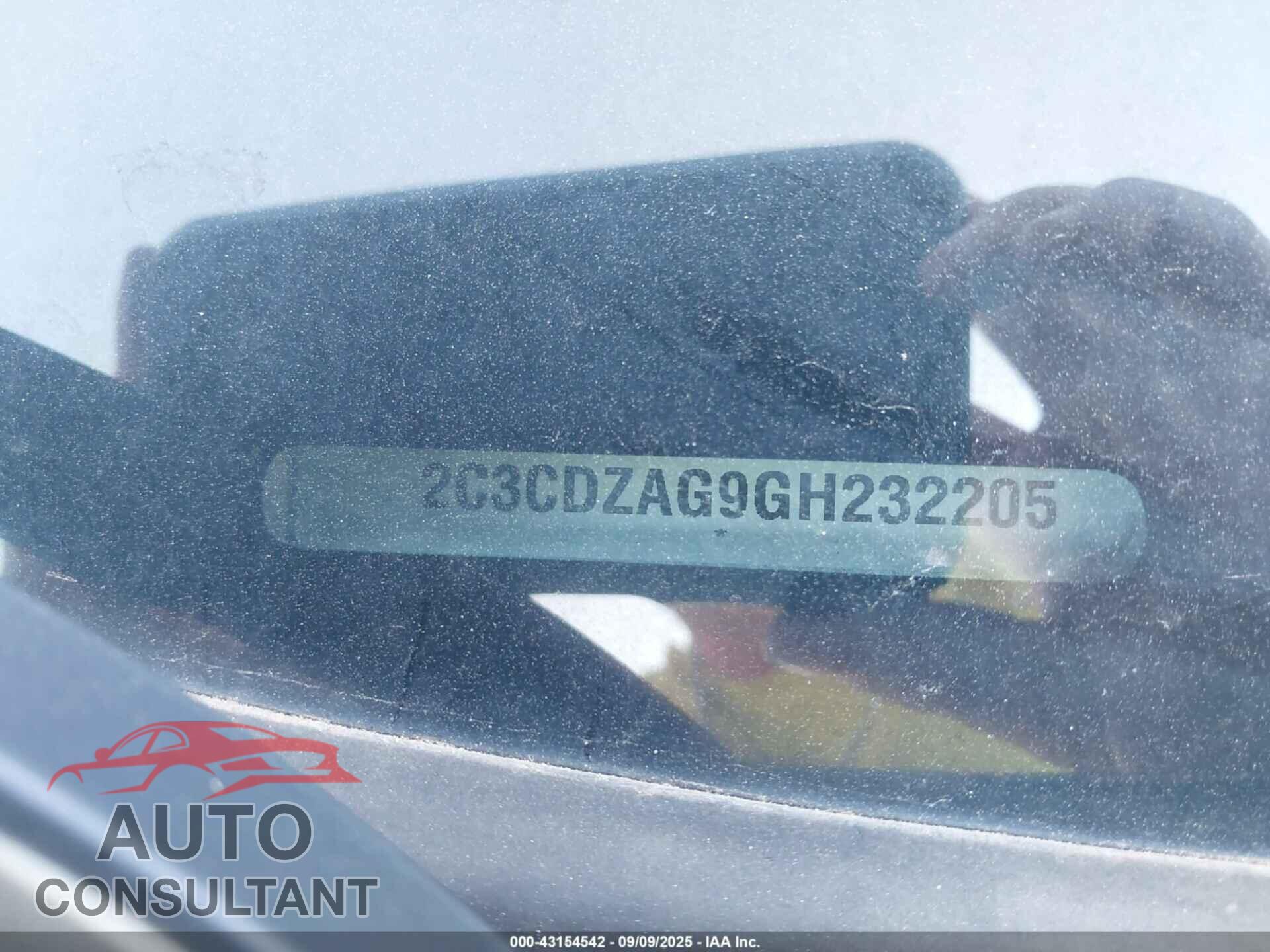 DODGE CHALLENGER 2016 - 2C3CDZAG9GH232205