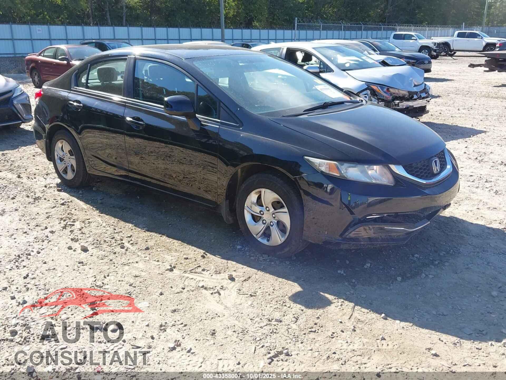 HONDA CIVIC 2013 - 19XFB2F55DE004626