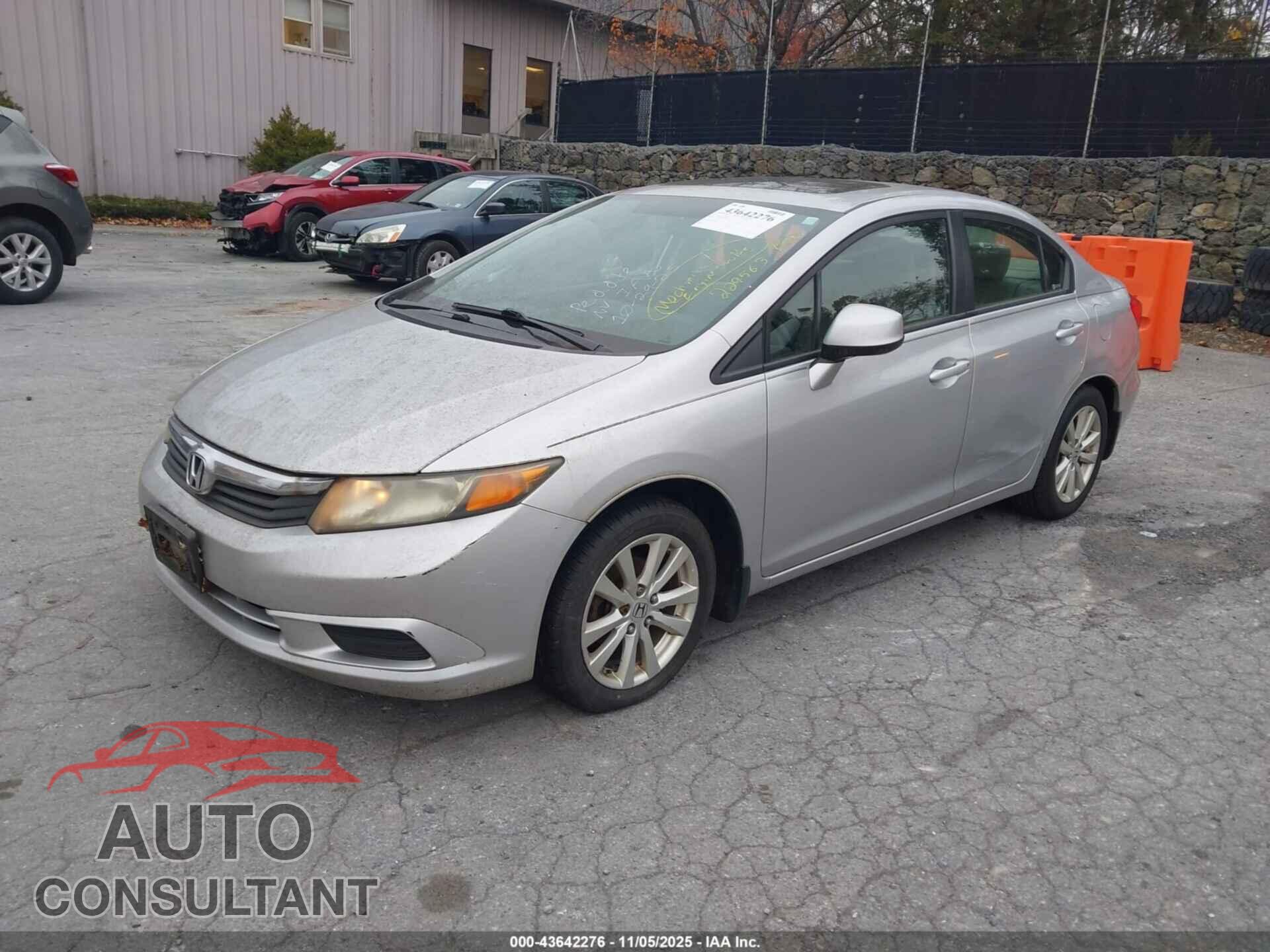 HONDA CIVIC 2012 - 19XFB2F95CE322845