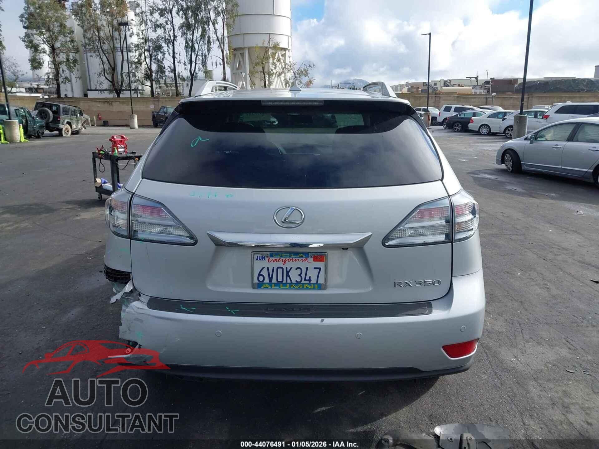 LEXUS RX 350 2012 - 2T2ZK1BA2CC083594