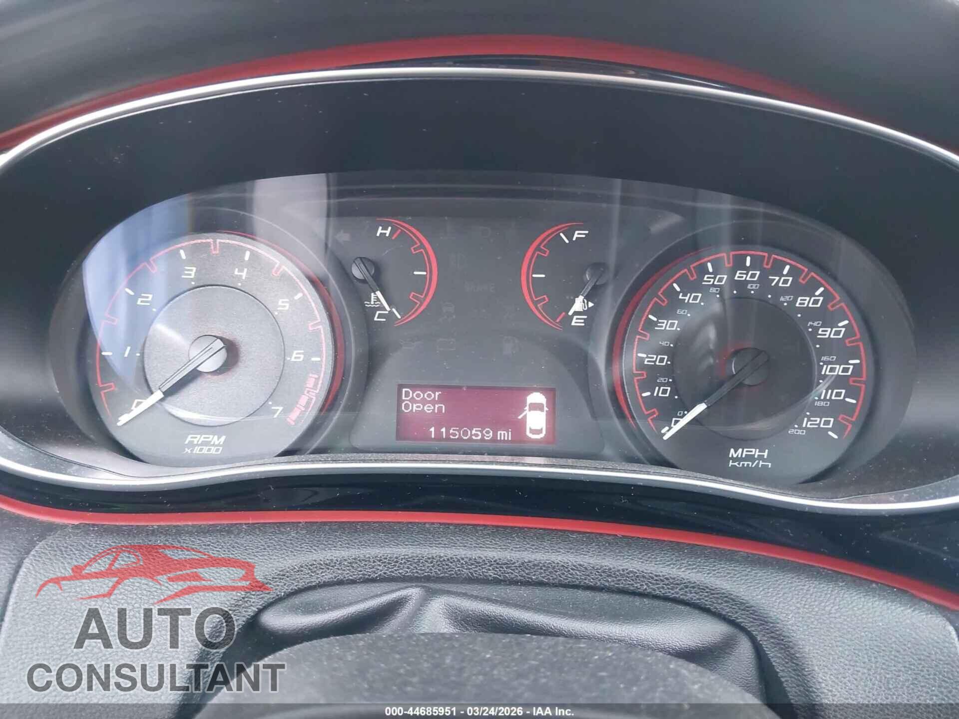 DODGE DART 2015 - 1C3CDFBB3FD403575