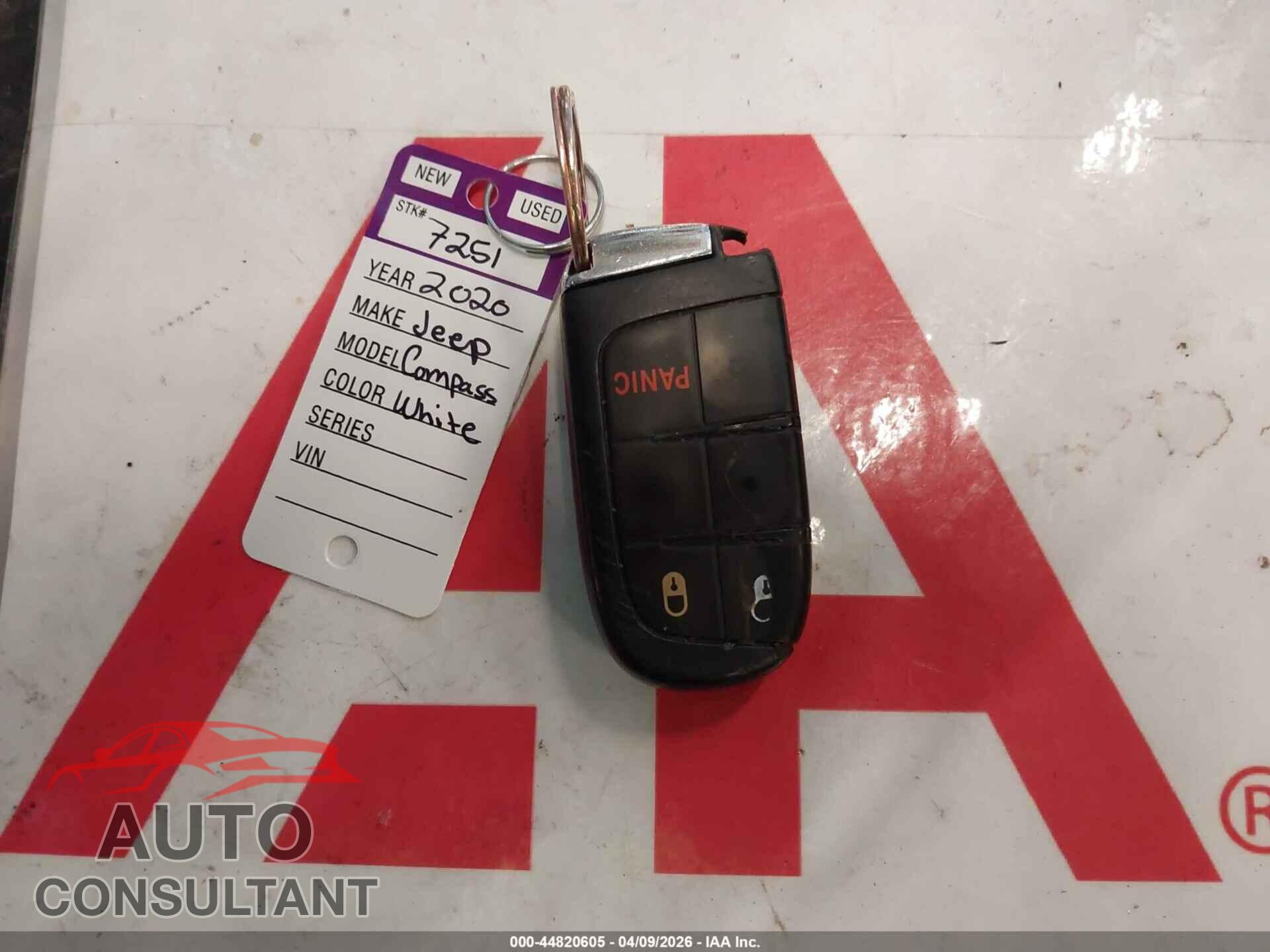 JEEP COMPASS 2020 - 3C4NJDDB2LT184628