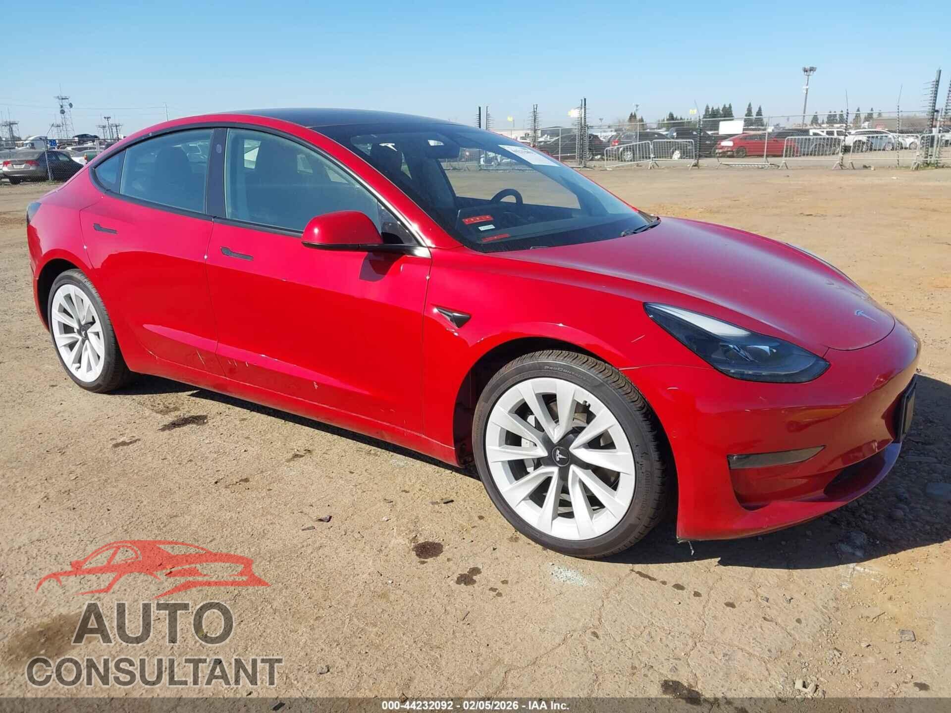 TESLA MODEL 3 2021 - 5YJ3E1EB4MF980354
