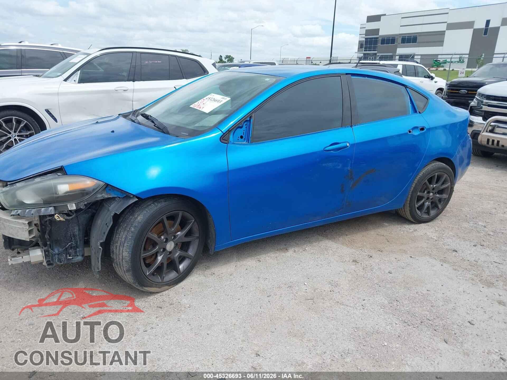 DODGE DART 2015 - 1C3CDFAAXFD392275
