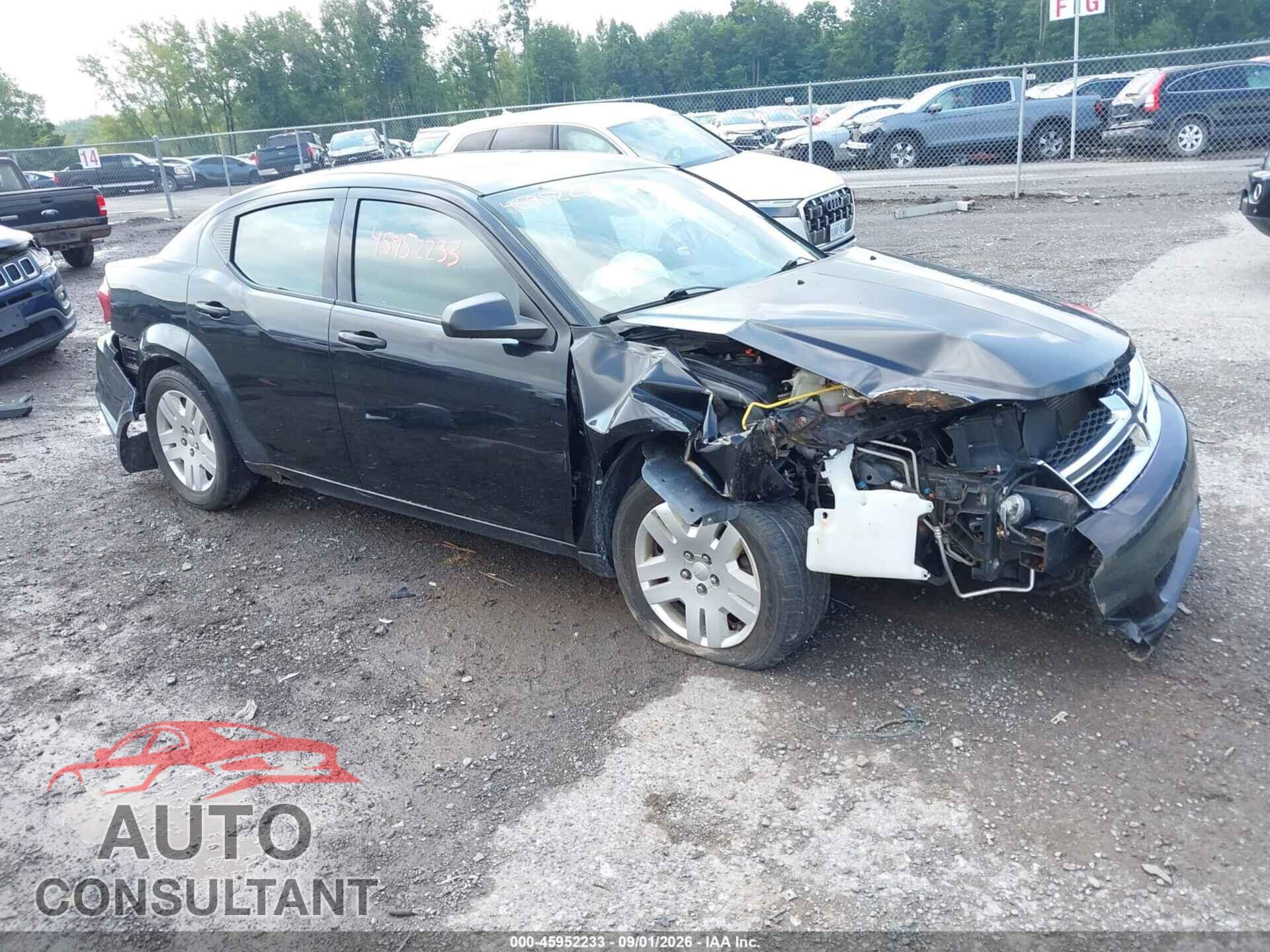 DODGE AVENGER 2013 - 1C3CDZAB0DN653916