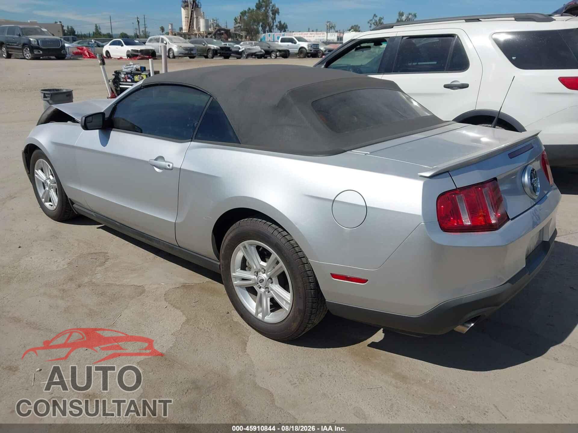 FORD MUSTANG 2012 - 1ZVBP8EMXC5201794