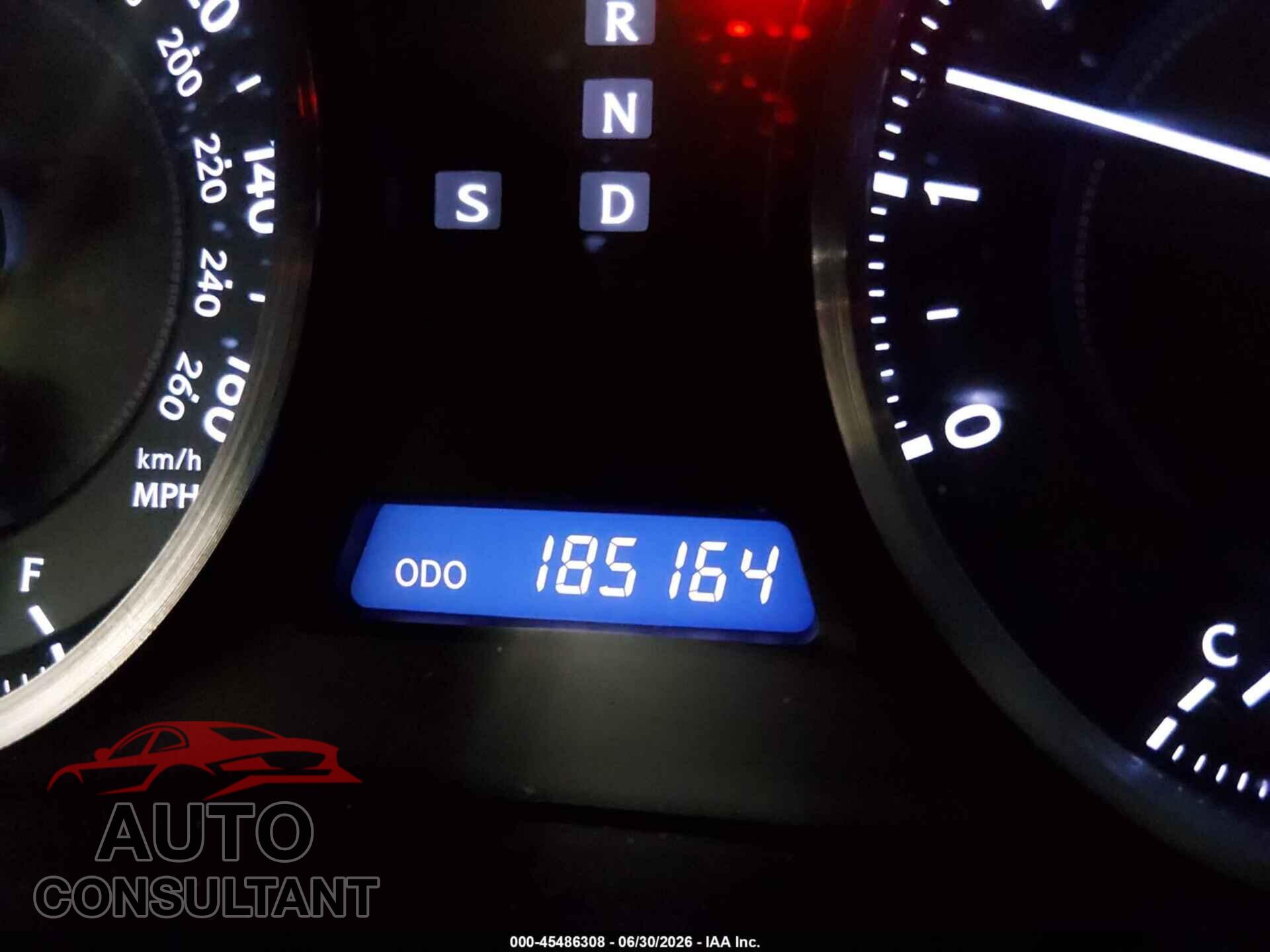 LEXUS IS 250 2011 - JTHBF5C26B5138695