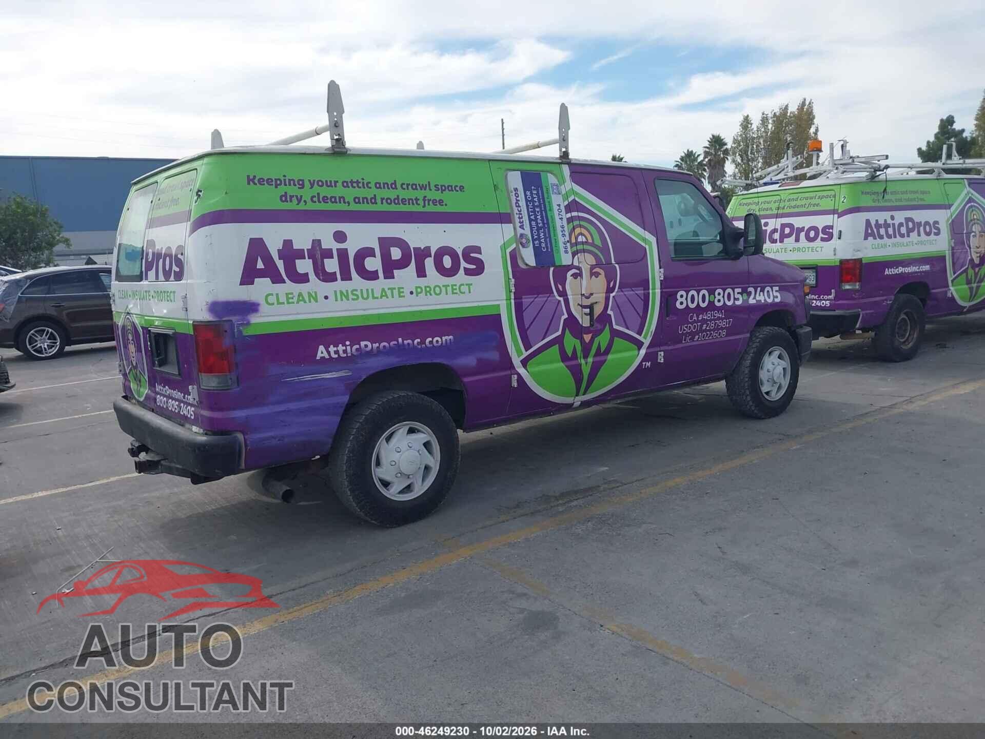 FORD E-250 2012 - 1FTNE2EL0CDB25292