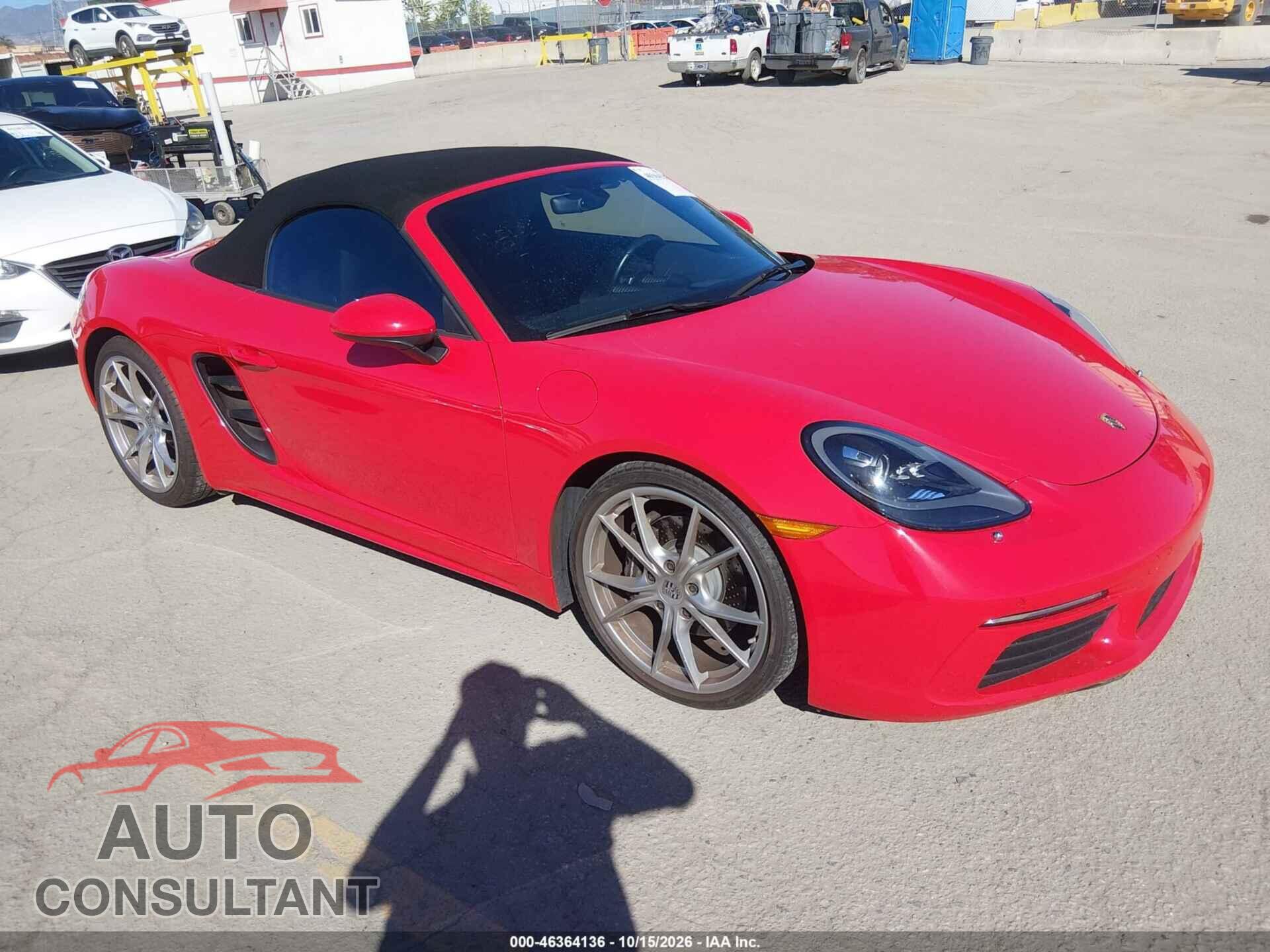 PORSCHE 718 BOXSTER 2017 - WP0CA2A89HS222157