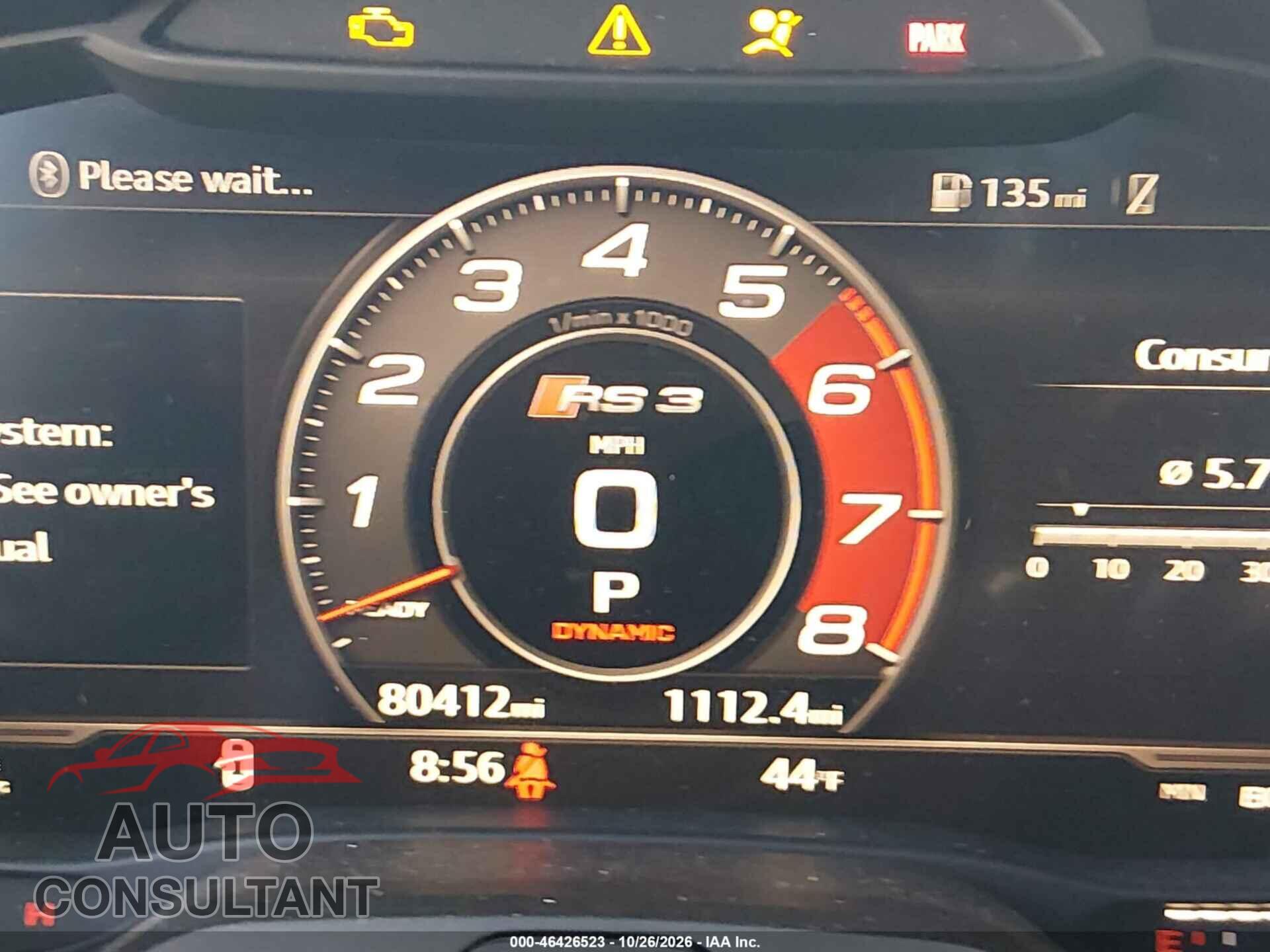 AUDI RS 3 2018 - WUABWGFF0J1904599