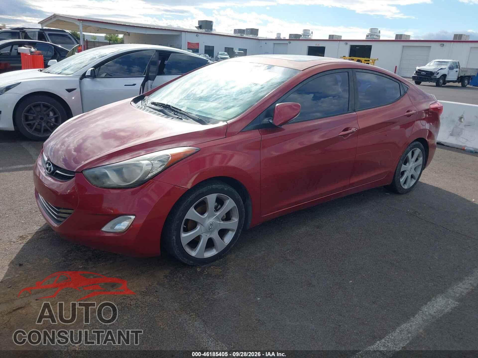 HYUNDAI ELANTRA 2012 - KMHDH4AE0CU186966