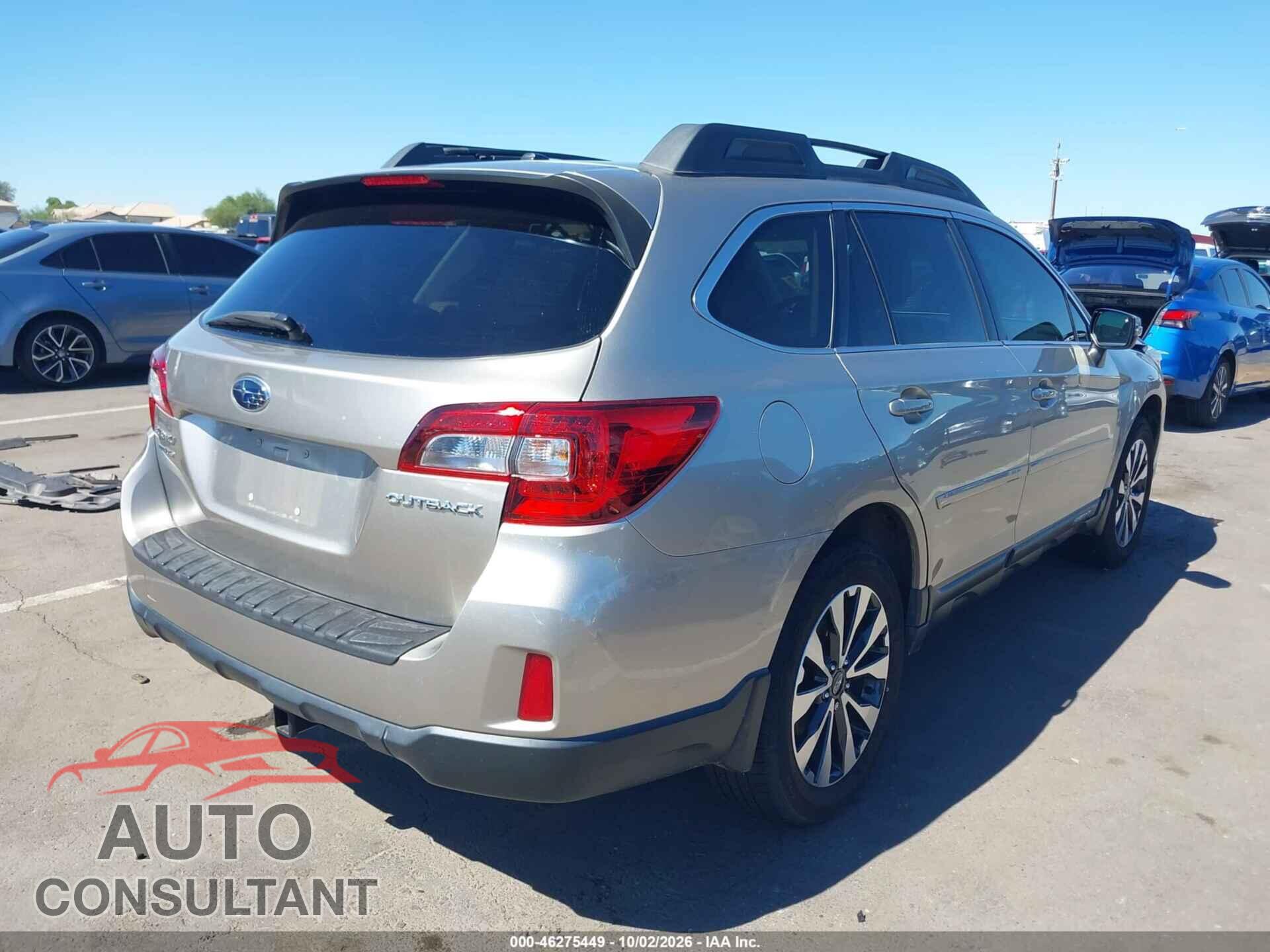 SUBARU OUTBACK 2015 - 4S4B2BNC2F3270660