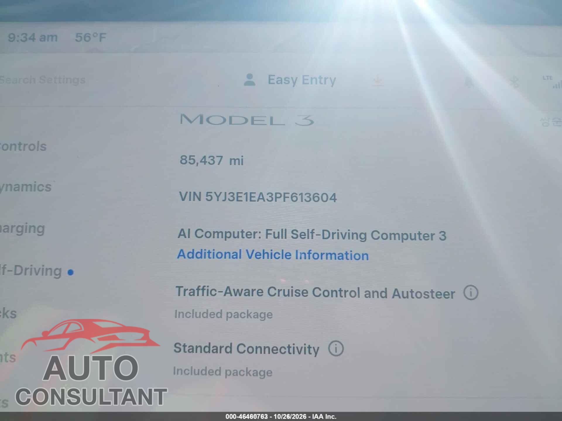 TESLA MODEL 3 2023 - 5YJ3E1EA3PF613604