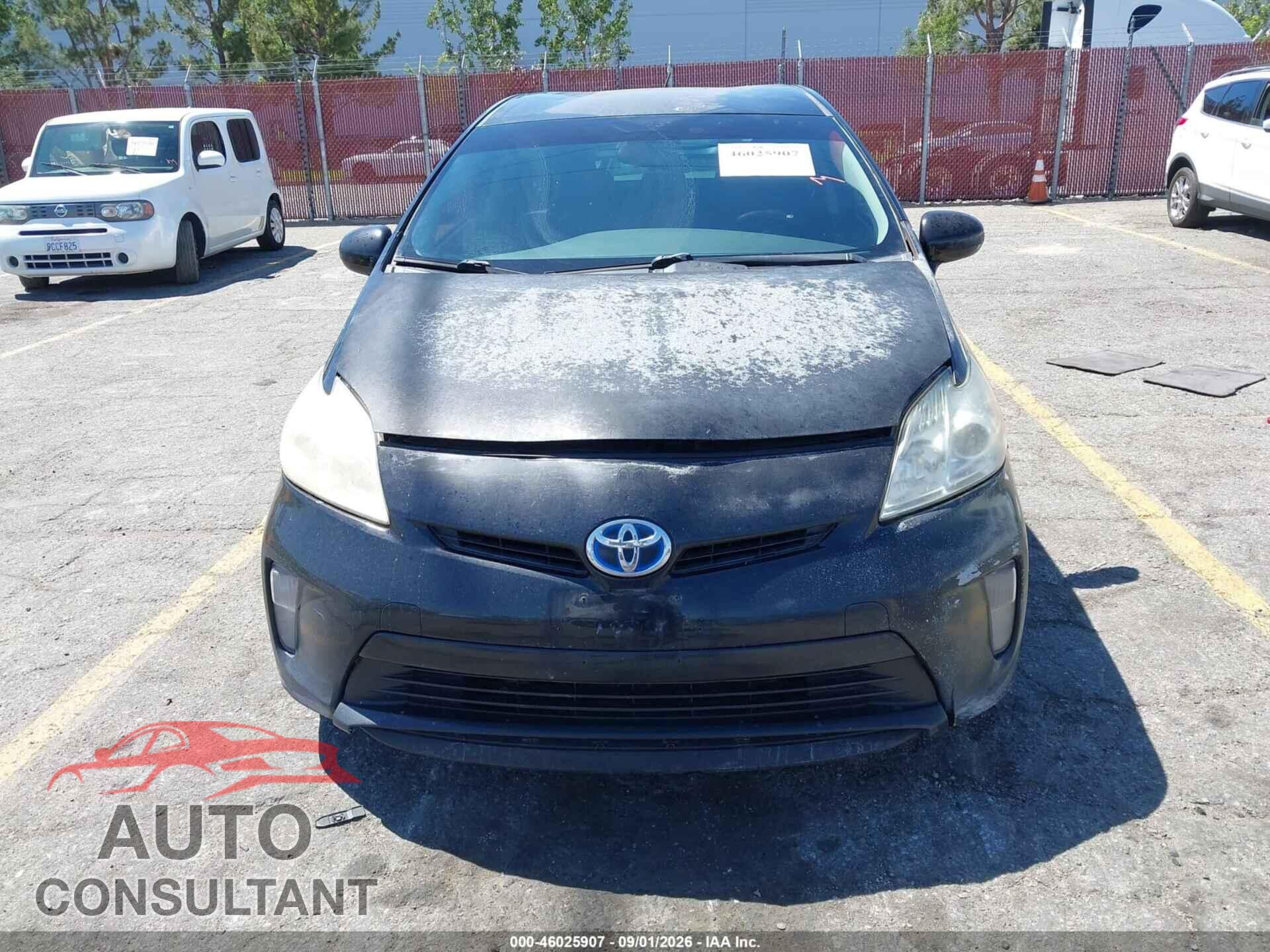 TOYOTA PRIUS 2012 - JTDKN3DU4C5480754