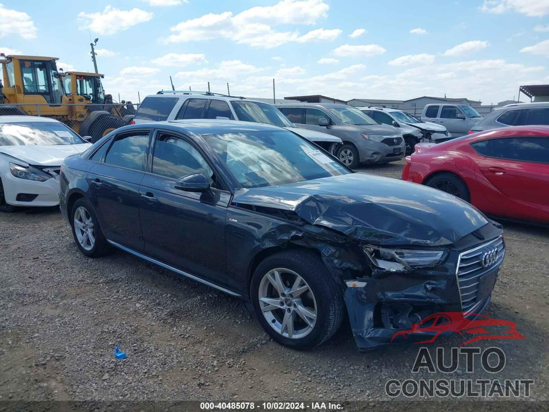 AUDI A4 2018 - WAUKMAF44JA233188