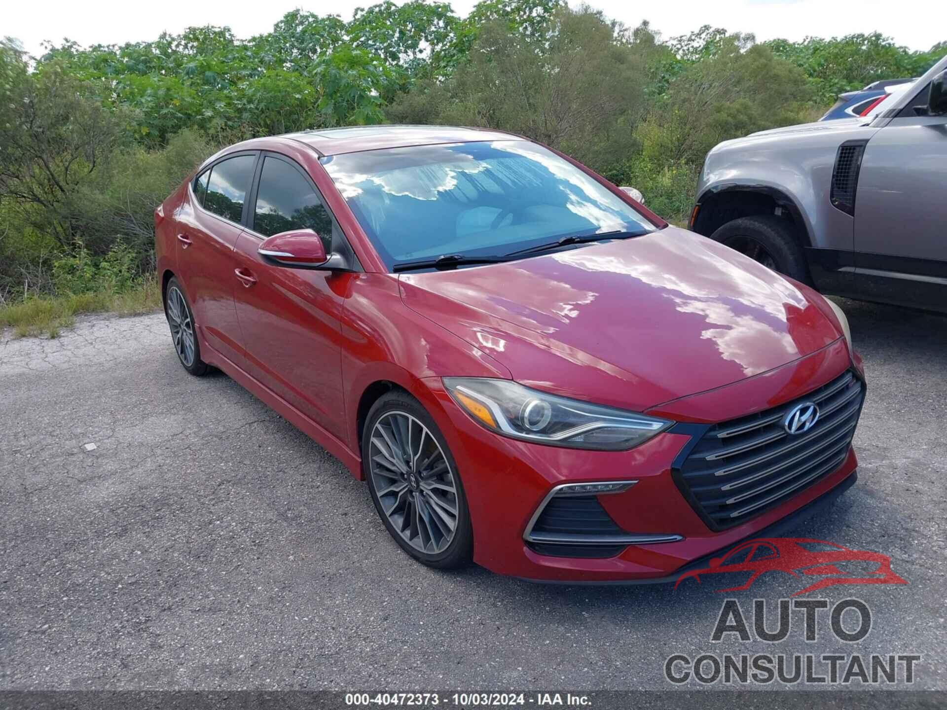 HYUNDAI ELANTRA 2018 - KMHD04LB0JU502311