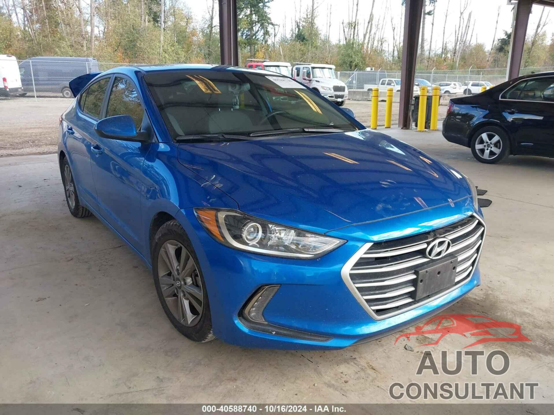 HYUNDAI ELANTRA 2018 - 5NPD84LF9JH401178