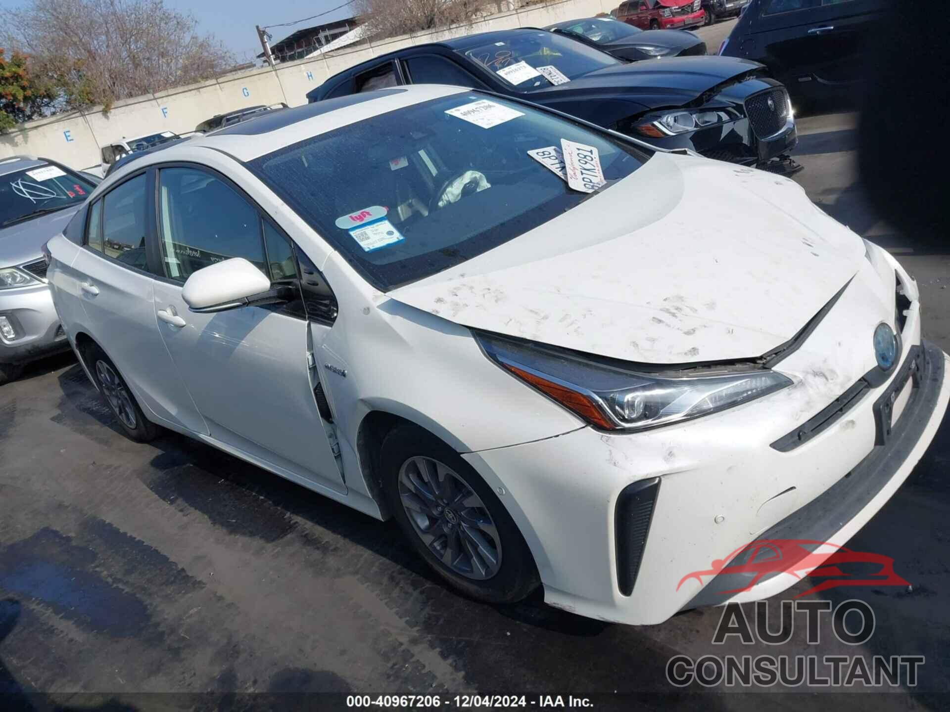 TOYOTA PRIUS 2020 - JTDKARFU2L3112967