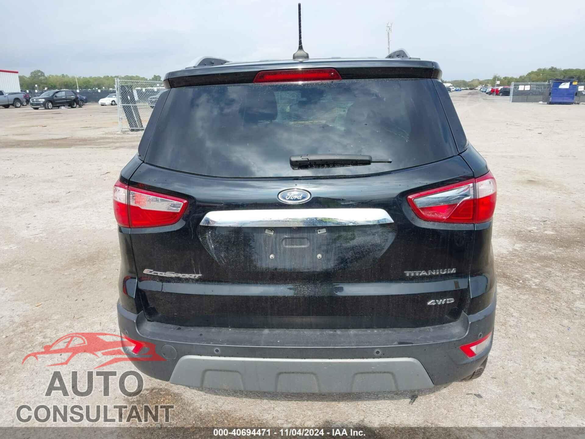 FORD ECOSPORT 2020 - MAJ6S3KL2LC349005