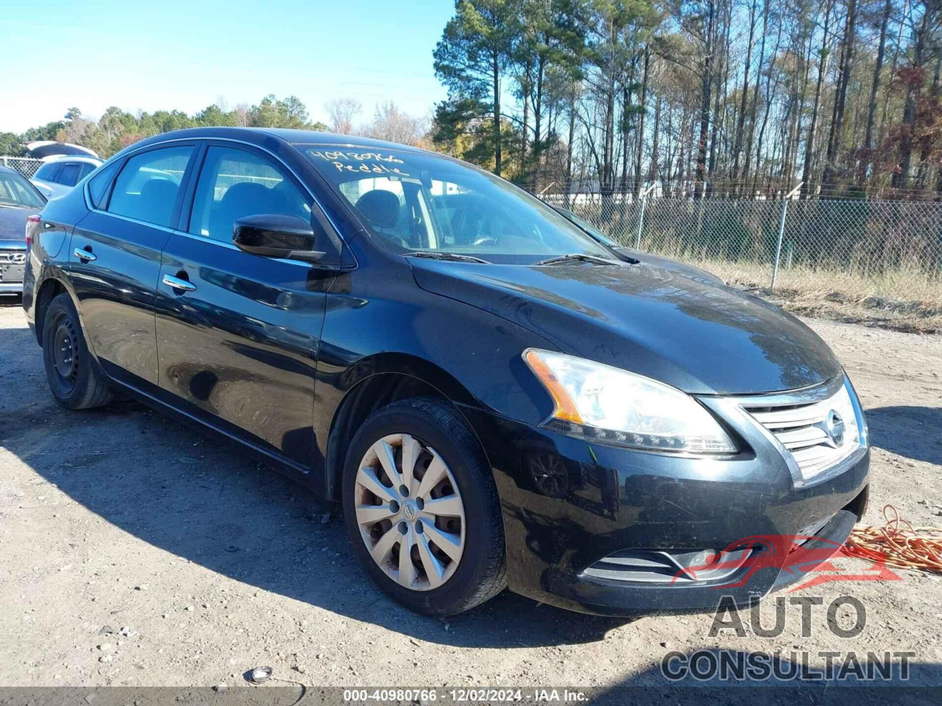 NISSAN SENTRA 2013 - 1N4AB7AP3DN909710