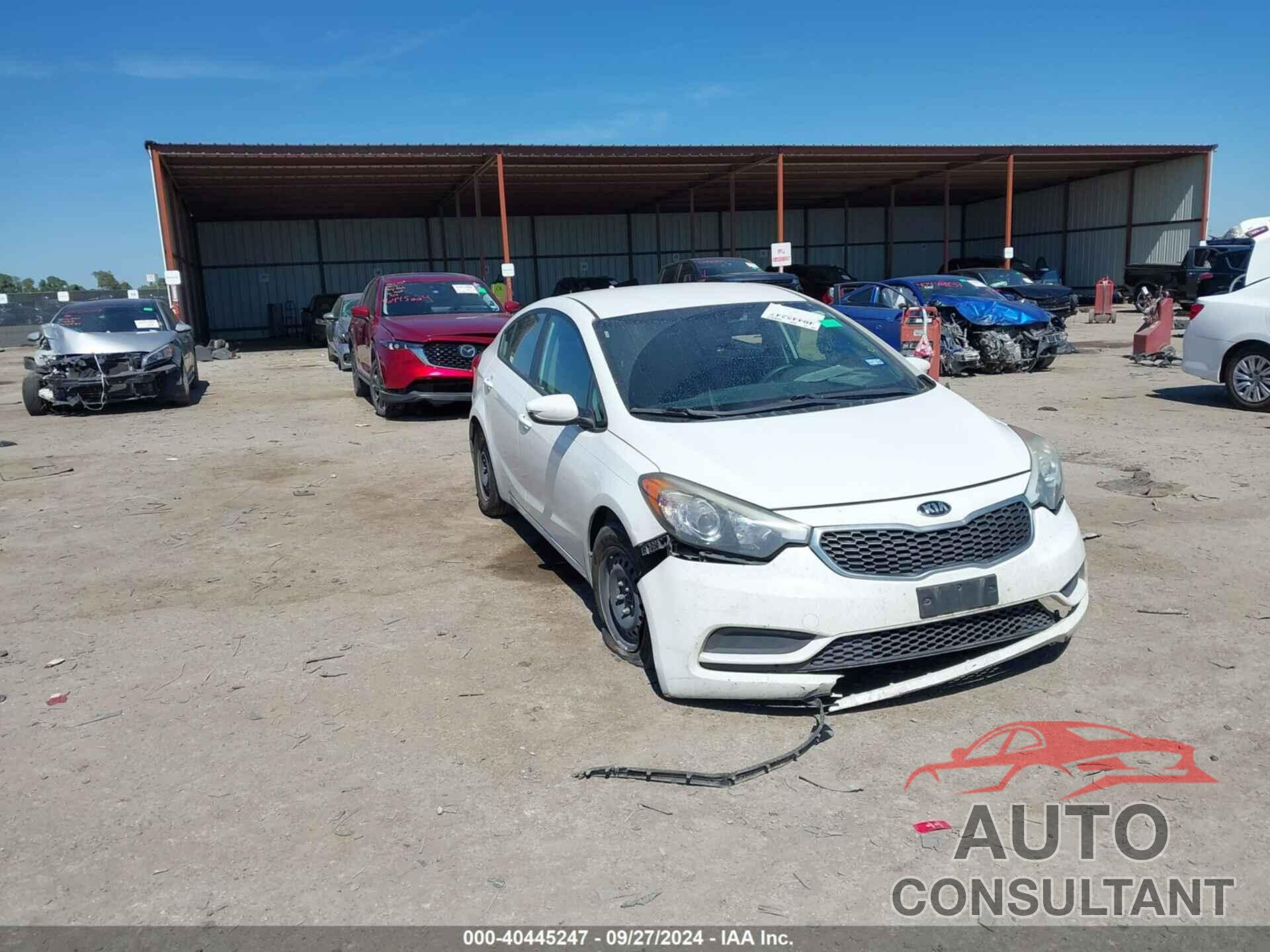 KIA FORTE 2016 - KNAFK4A65G5551436