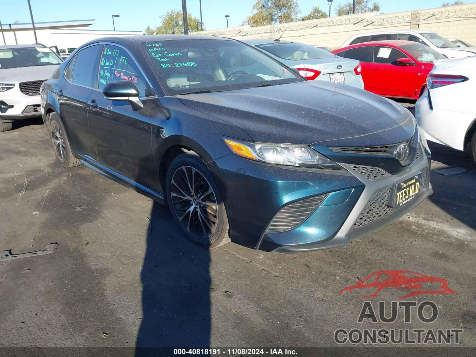 TOYOTA CAMRY 2018 - JTNB11HKXJ3022309