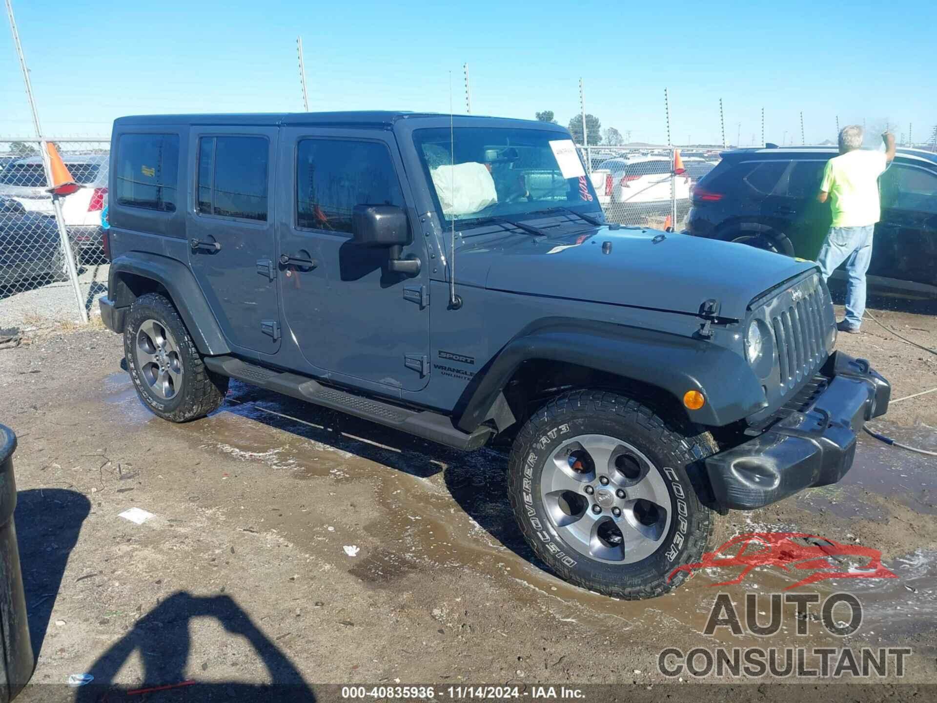 JEEP WRANGLER UNLIMITED 2016 - 1C4HJWDGXGL311552