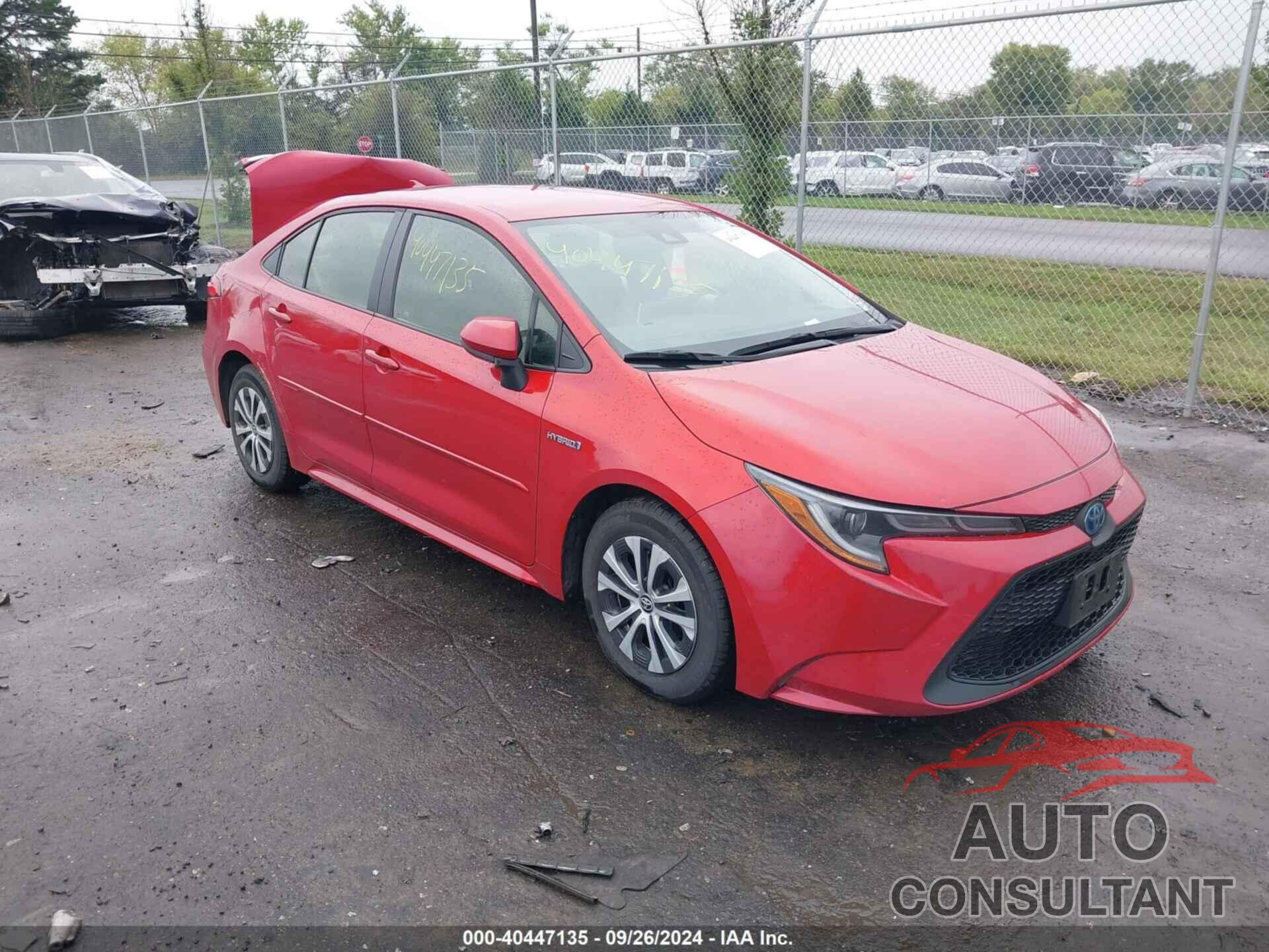 TOYOTA COROLLA 2020 - JTDEBRBE1LJ000455