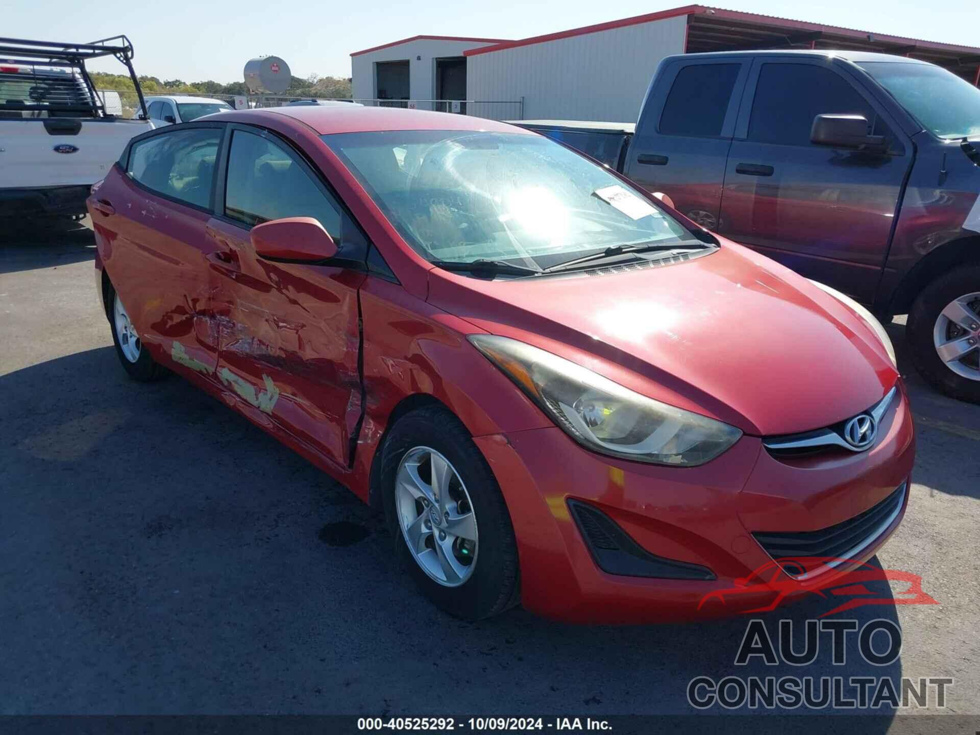 HYUNDAI ELANTRA 2014 - KMHDH4AE6EU205071
