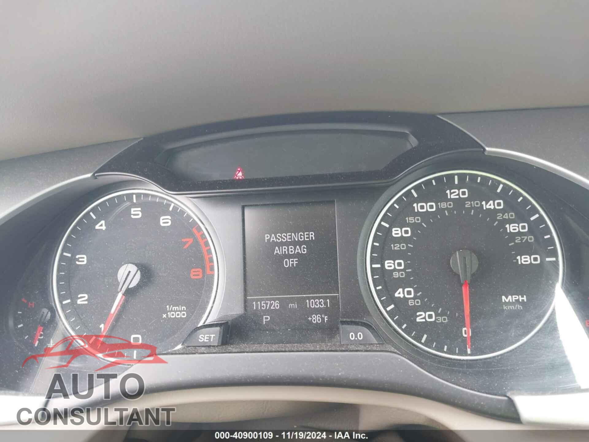 AUDI A4 2012 - WAUWFAFL1CA016509