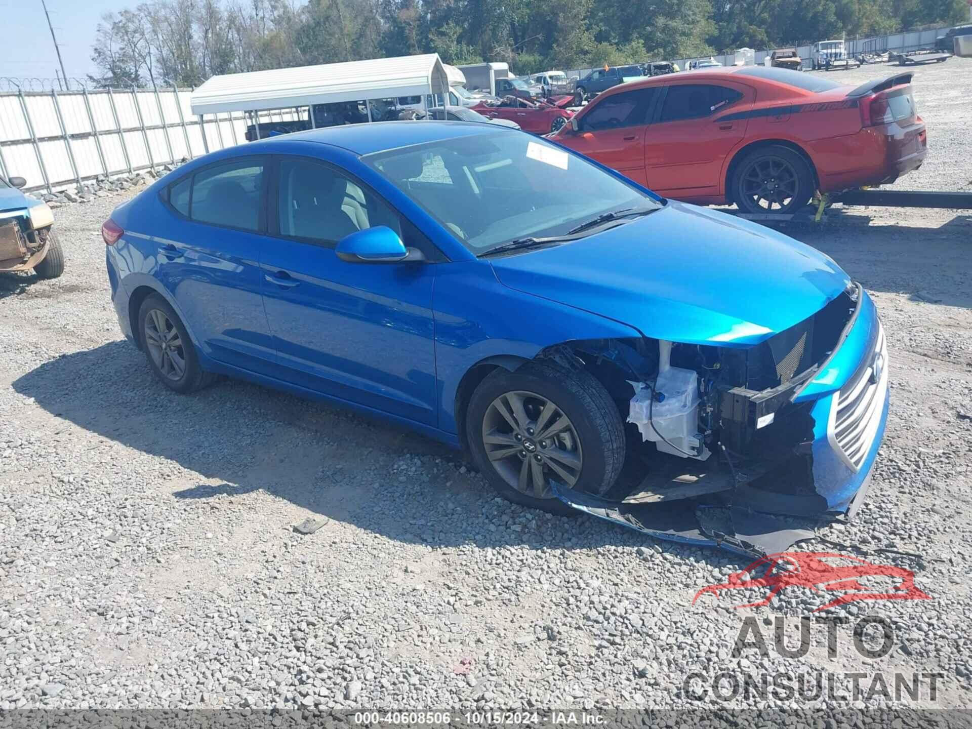 HYUNDAI ELANTRA 2018 - 5NPD84LF3JH304932