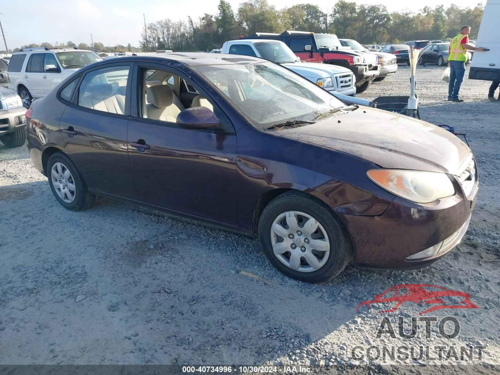 HYUNDAI ELANTRA 2009 - KMHDU46D79U670685